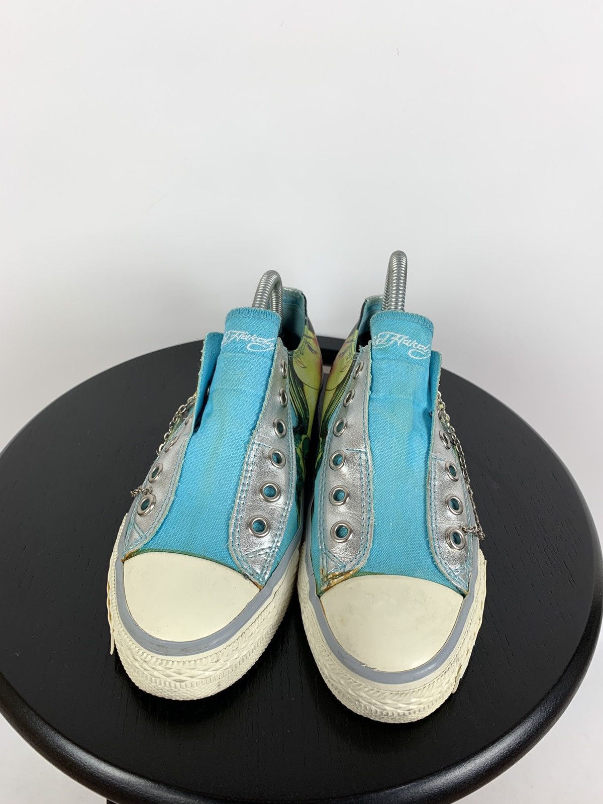 Christian Audigier Vintage Ed Hardy Women’s Low Top Y2K Sneakers Size US 5 / IT 35 - 6 Thumbnail