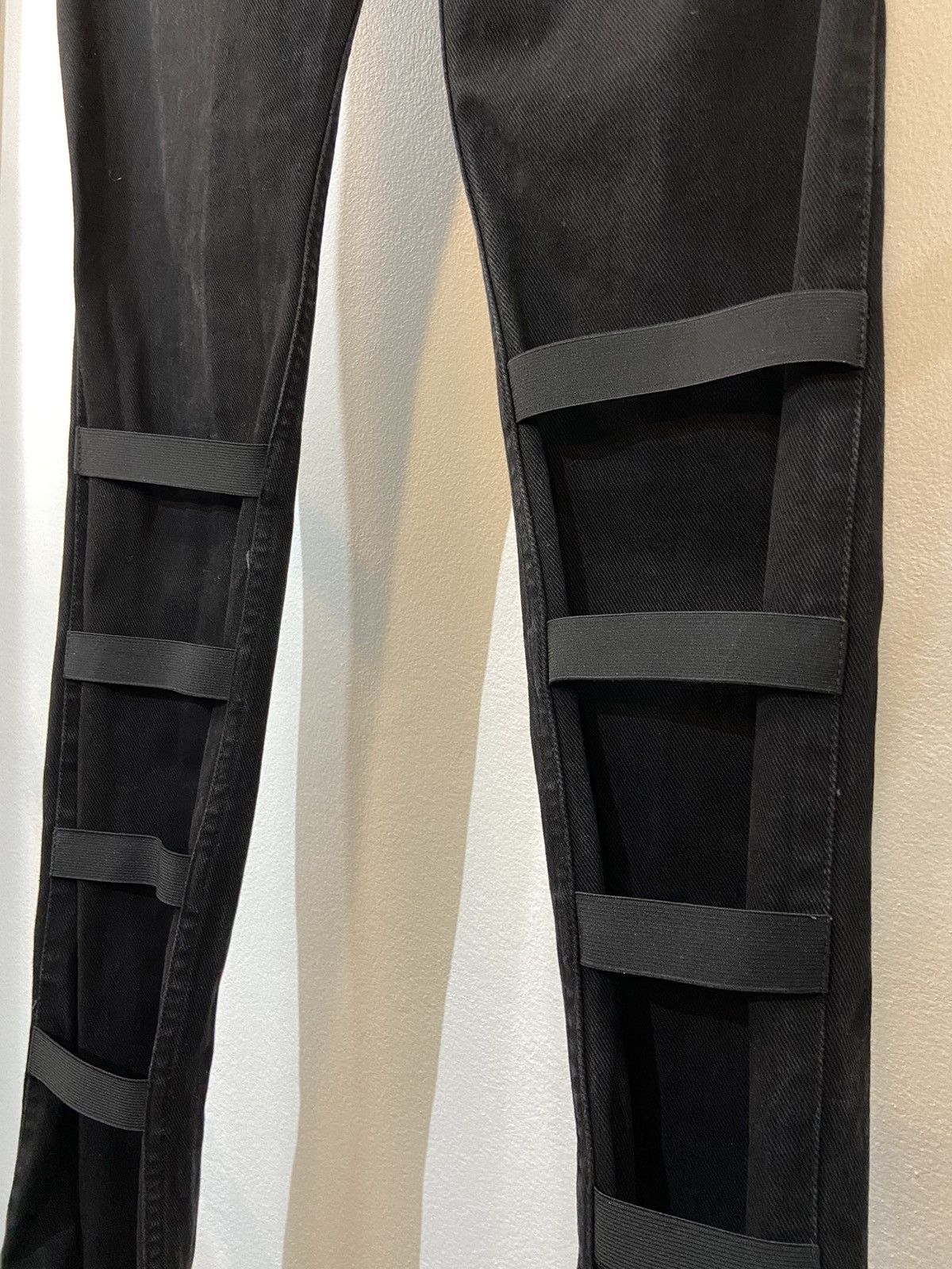 Helmut Lang Helmut Lang Elastic Tape Black Jeans Size US 30 / EU 46 - 7 Thumbnail