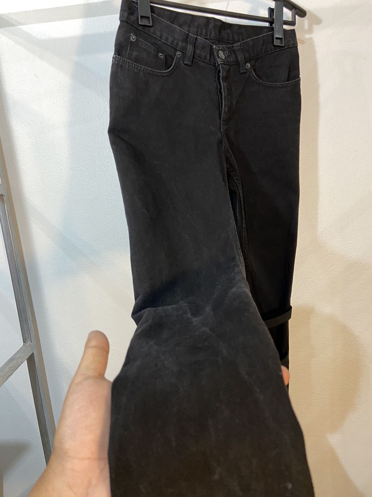 Helmut Lang Helmut Lang Elastic Tape Black Jeans Size US 30 / EU 46 - 22 Thumbnail
