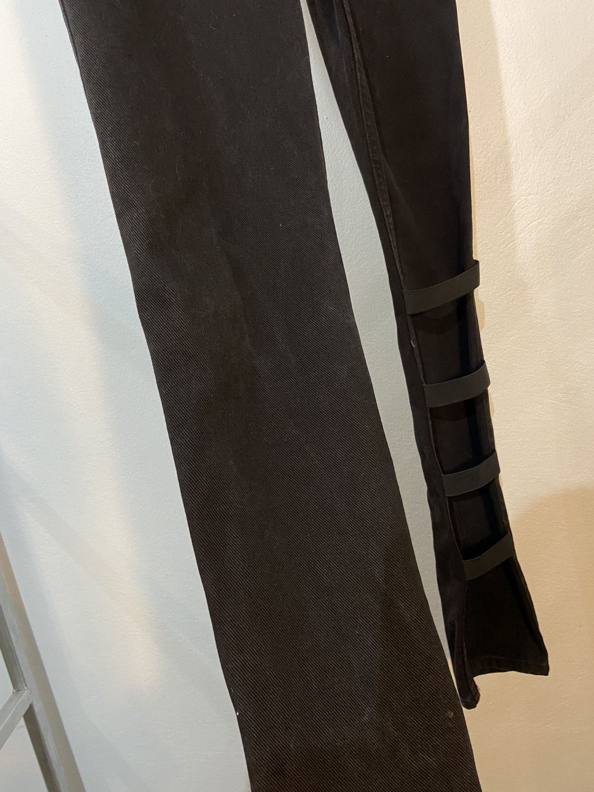 Helmut Lang Helmut Lang Elastic Tape Black Jeans Size US 30 / EU 46 - 23 Thumbnail
