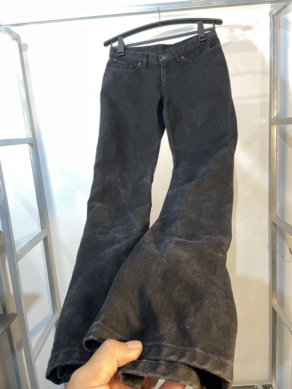 Helmut Lang Helmut Lang Elastic Tape Black Jeans Size US 30 / EU 46 - 25 Thumbnail