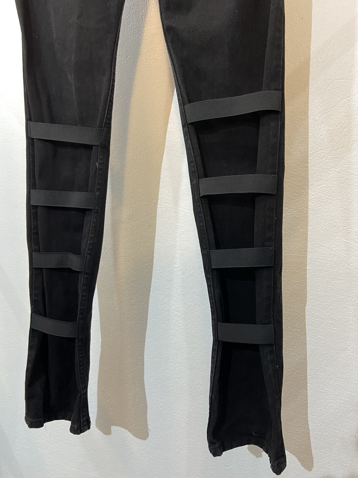 Helmut Lang Helmut Lang Elastic Tape Black Jeans Size US 30 / EU 46 - 6 Thumbnail