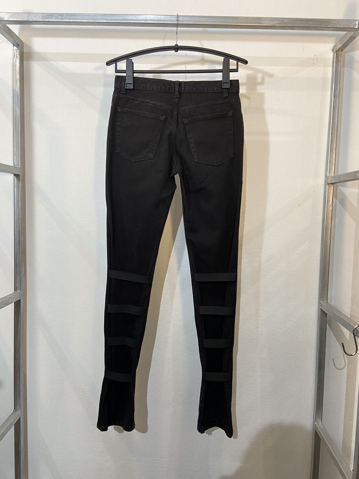 Helmut Lang Helmut Lang Elastic Tape Black Jeans Size US 30 / EU 46 - 3 Thumbnail