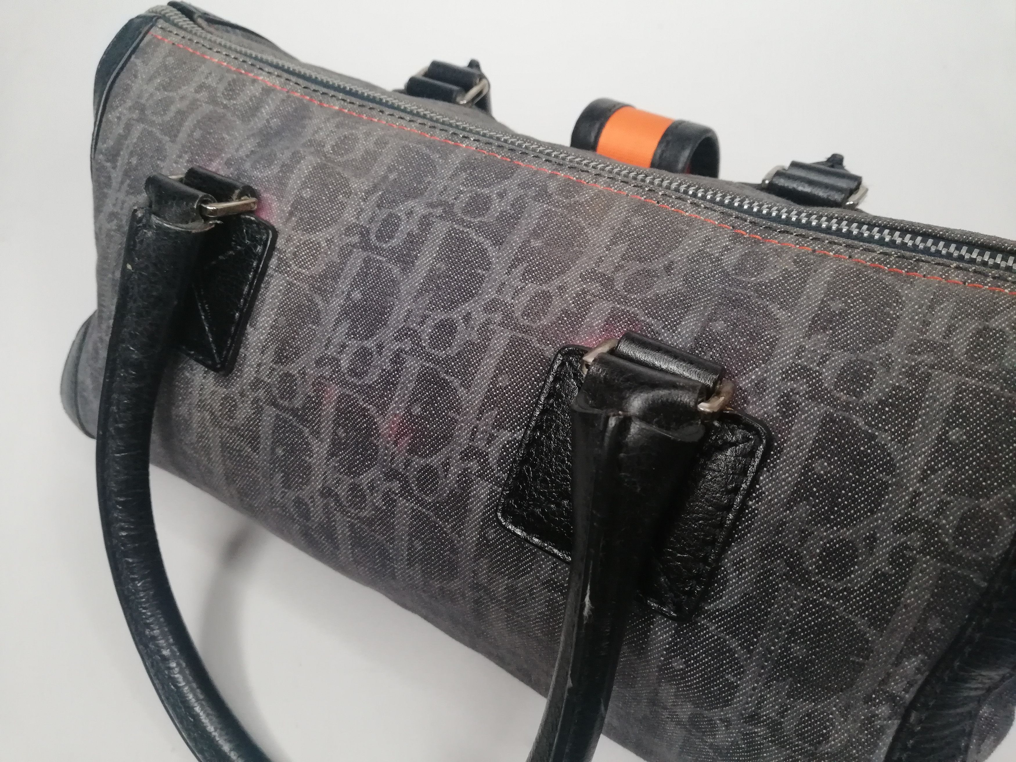 Dior × John Galliano Christian Dior - Flight Line Trotter Denim Hand Bag Size ONE SIZE - 14 Thumbnail