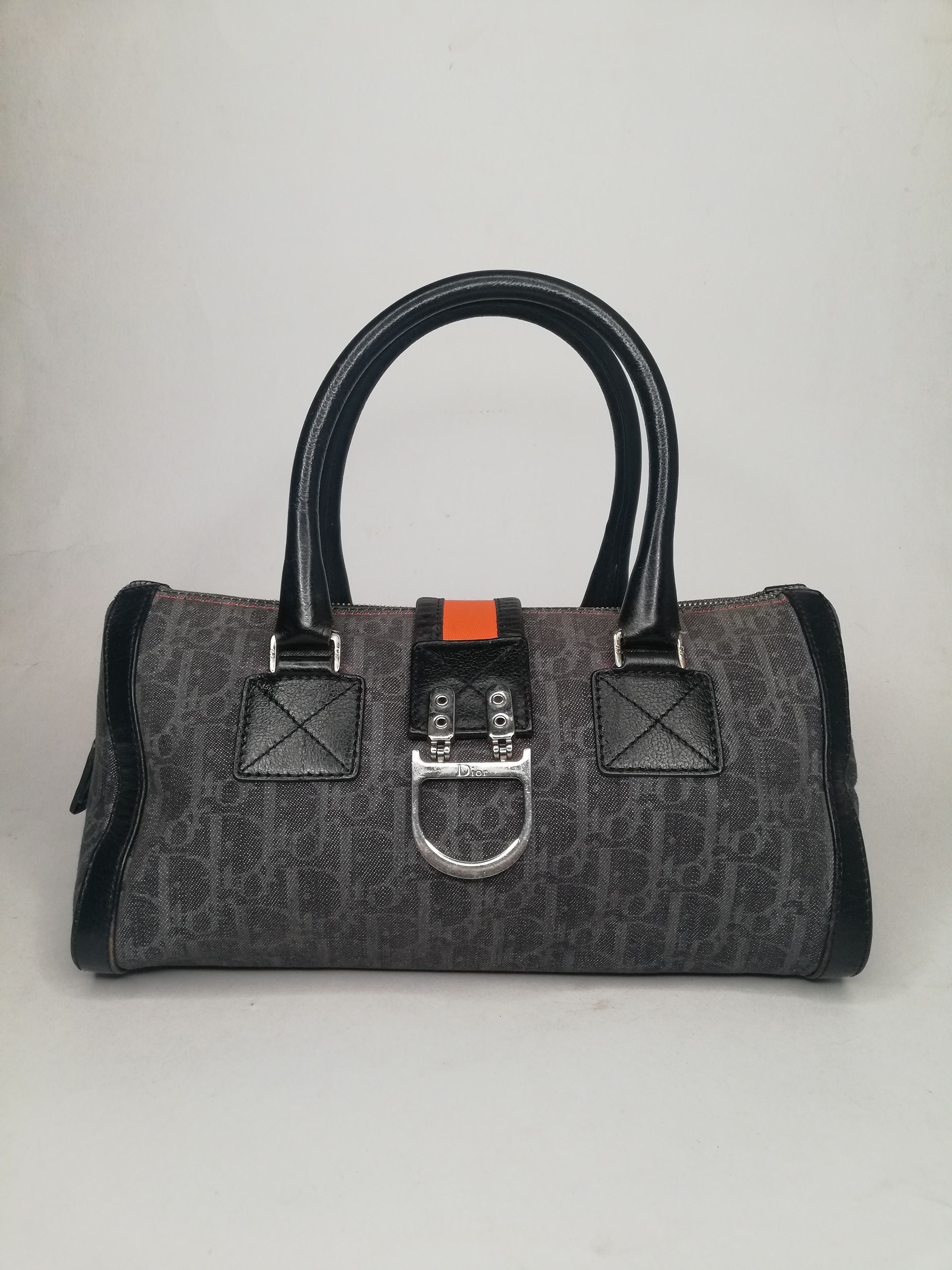 Dior × John Galliano Christian Dior - Flight Line Trotter Denim Hand Bag Size ONE SIZE - 1 Thumbnail