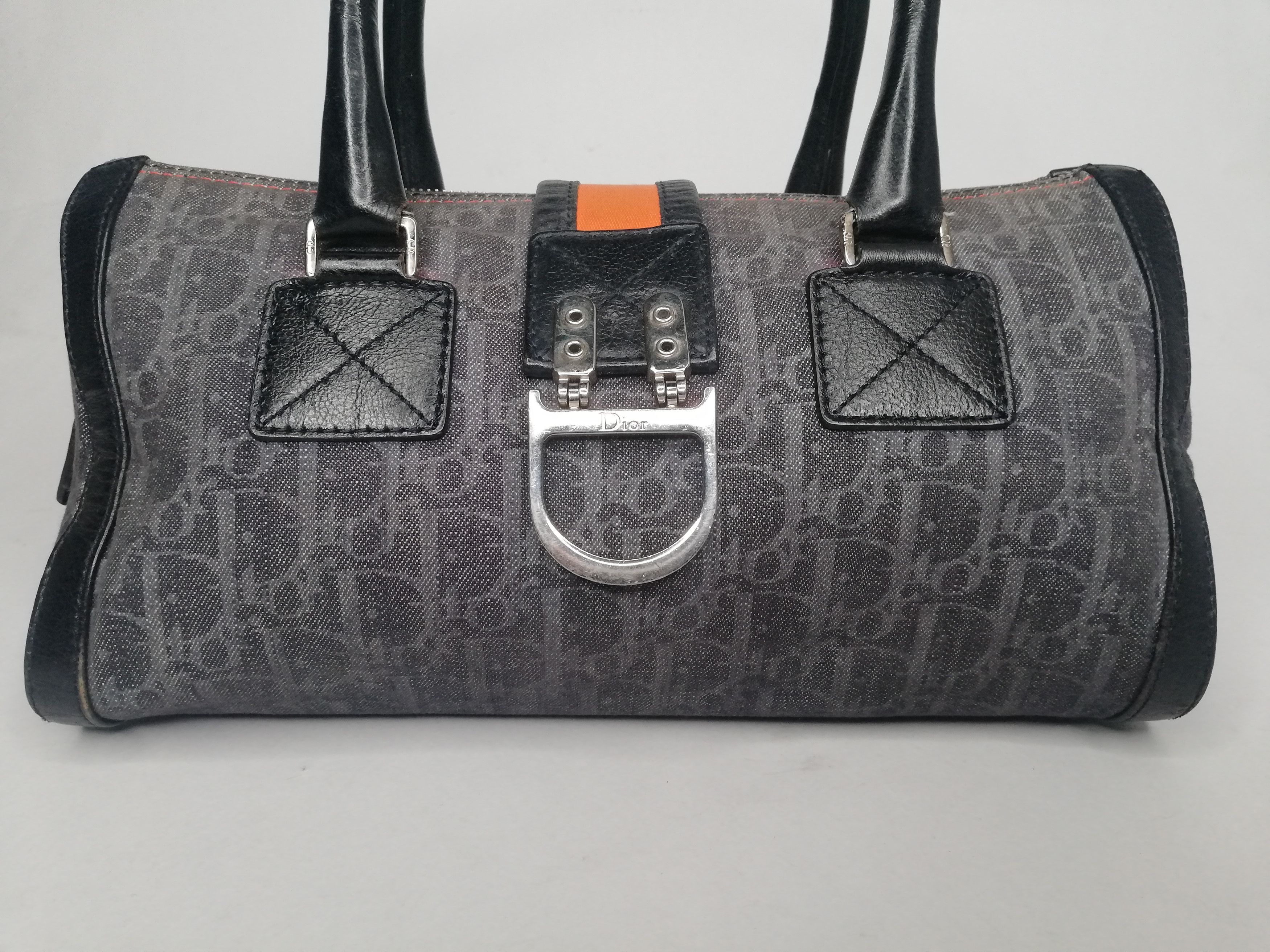 Dior × John Galliano Christian Dior - Flight Line Trotter Denim Hand Bag Size ONE SIZE - 2 Thumbnail