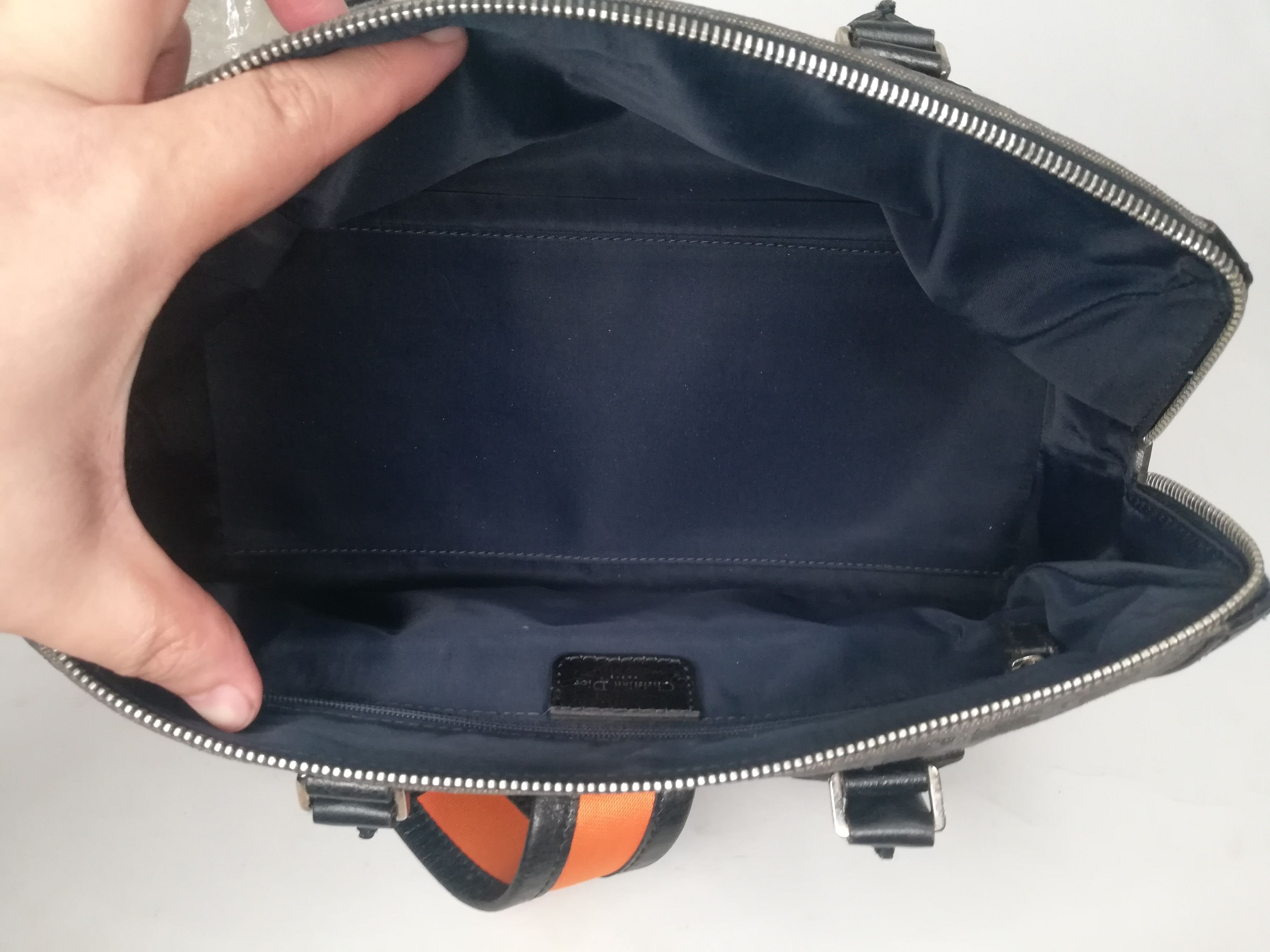 Dior × John Galliano Christian Dior - Flight Line Trotter Denim Hand Bag Size ONE SIZE - 9 Thumbnail