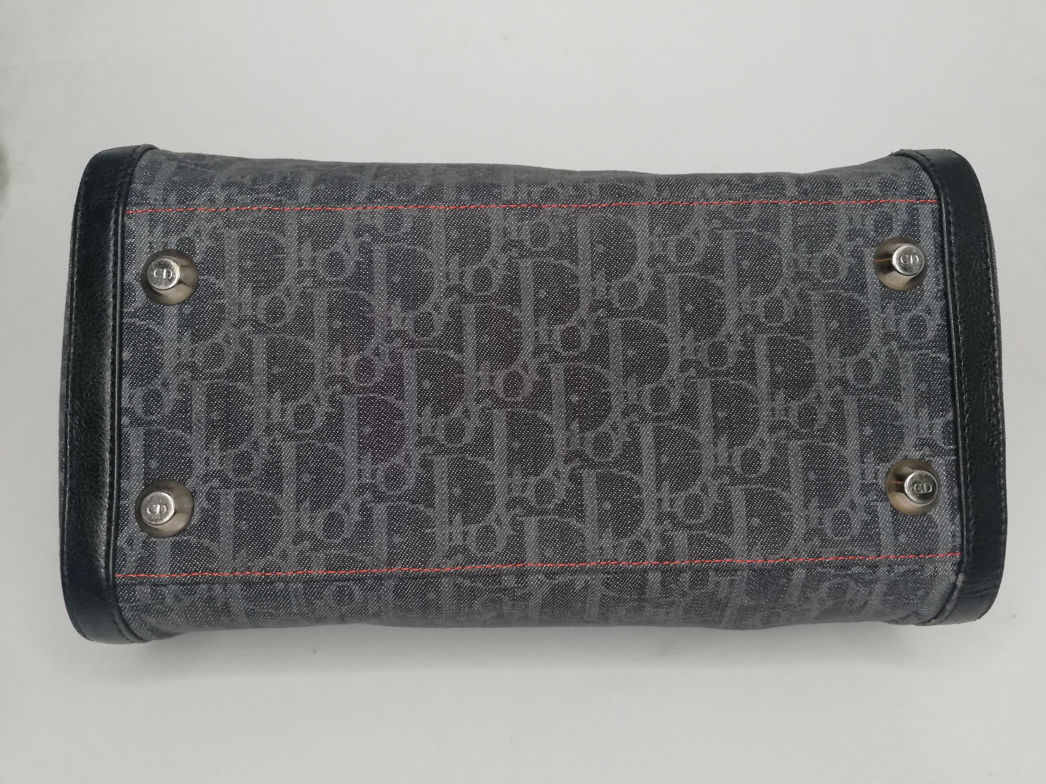 Dior × John Galliano Christian Dior - Flight Line Trotter Denim Hand Bag Size ONE SIZE - 7 Thumbnail