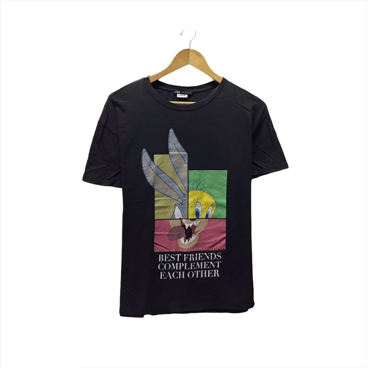 Cartoon Network × Japanese Brand Vintage LooneyTunes Shirt Tasmanian Devil Bugs Bunny Tweety Size US M / EU 48-50 / 2 - 1 Thumbnail
