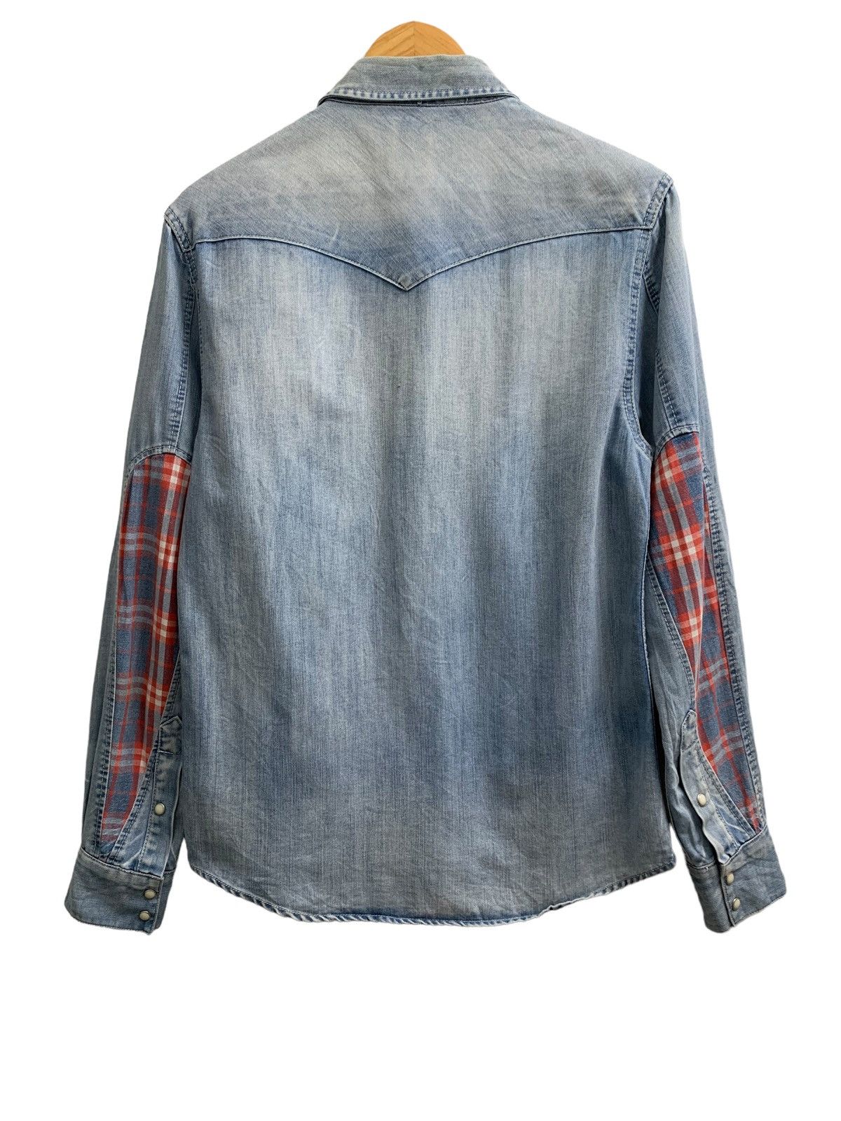 Visvim 🇯🇵 Visvim Denim Flannel Shirt Size US S / EU 44-46 / 1 - 2 Thumbnail