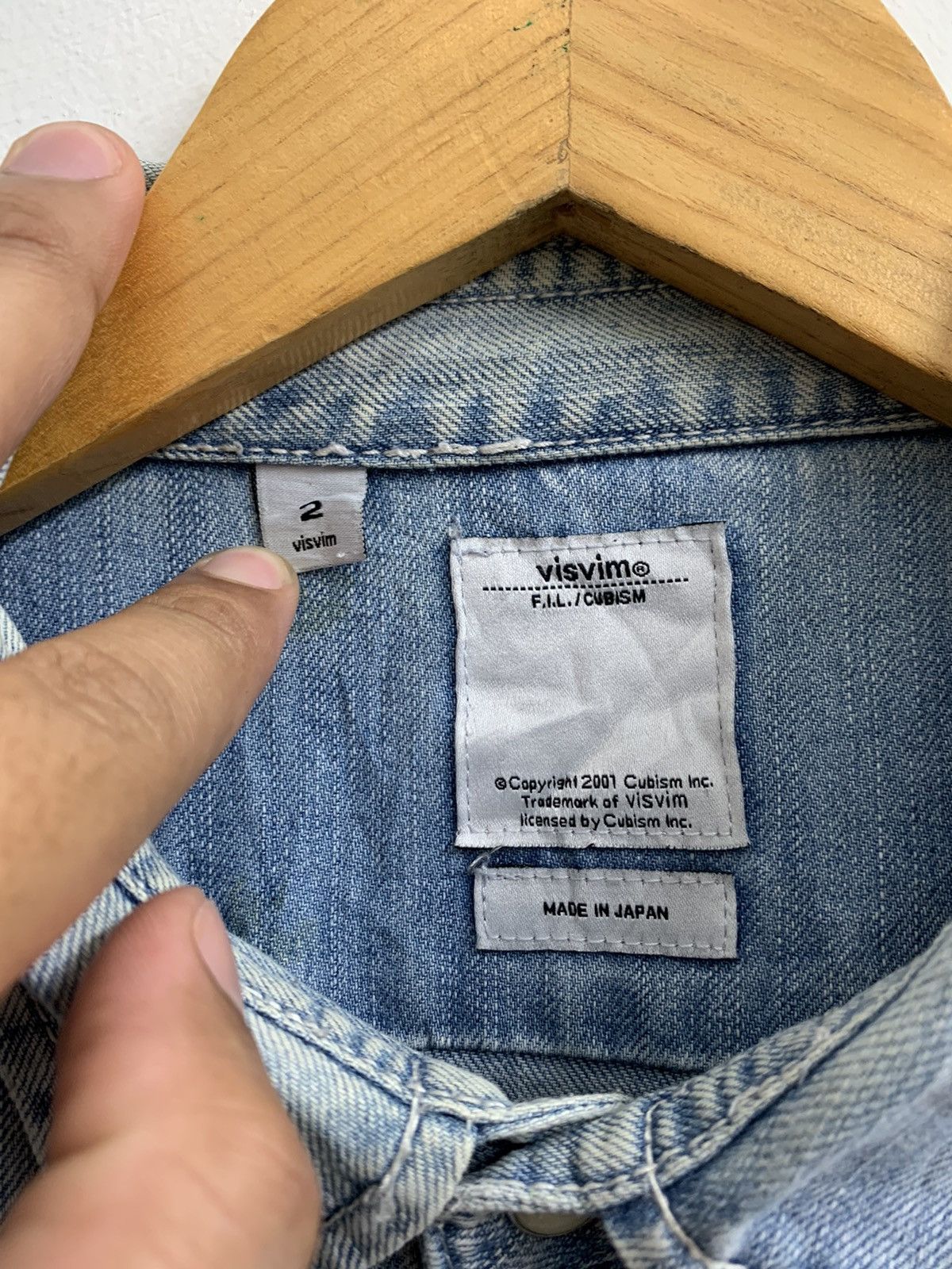 Visvim 🇯🇵 Visvim Denim Flannel Shirt Size US S / EU 44-46 / 1 - 4 Thumbnail