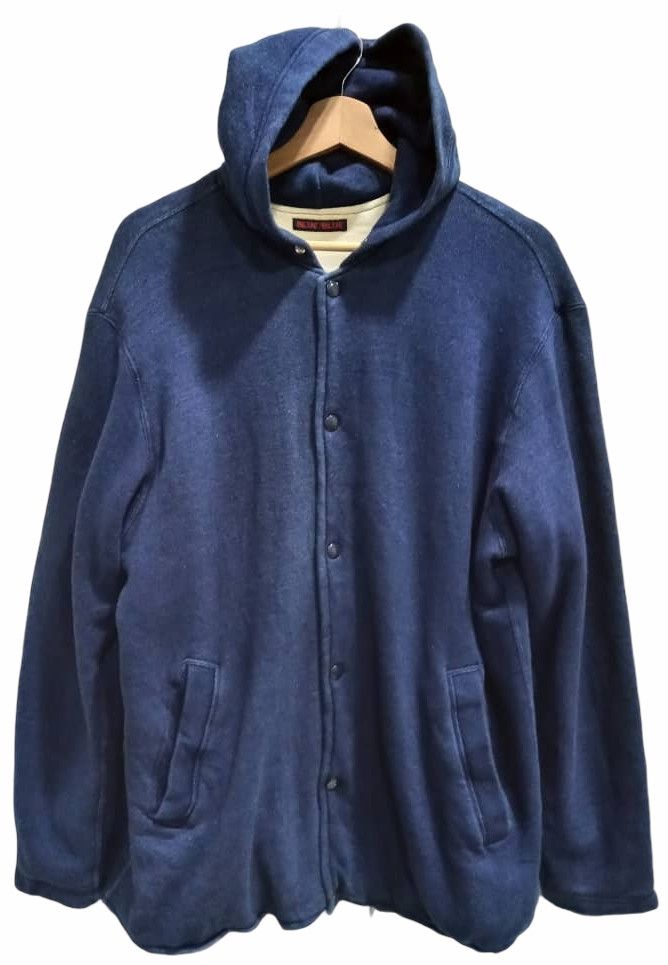 Blue Blue Japan × Indigo 🇯🇵 Vintage Blue Blue Japan Snap Button Hoodies Size US M / EU 48-50 / 2 - 1 Thumbnail