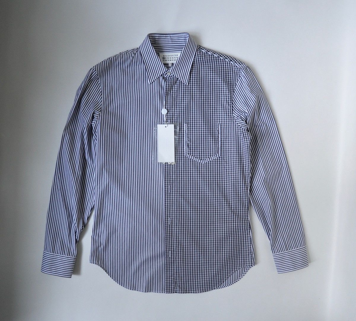 Maison Margiela S/S 19 Reworked Stripe Shirt Size US M / EU 48-50 / 2 - 8 Thumbnail