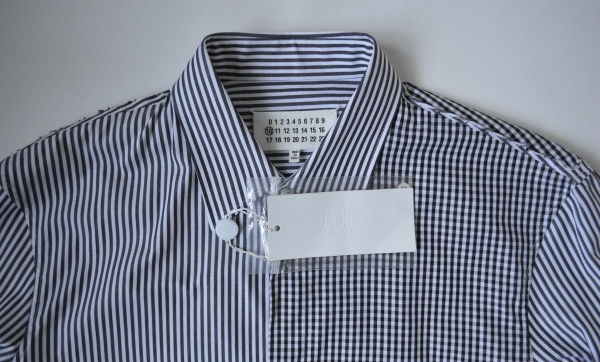 Maison Margiela S/S 19 Reworked Stripe Shirt Size US M / EU 48-50 / 2 - 3 Thumbnail