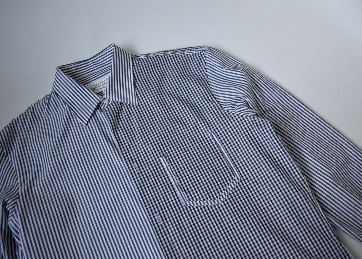 Maison Margiela S/S 19 Reworked Stripe Shirt Size US M / EU 48-50 / 2 - 4 Thumbnail