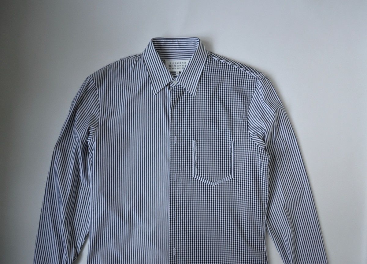 Maison Margiela S/S 19 Reworked Stripe Shirt Size US M / EU 48-50 / 2 - 2 Thumbnail