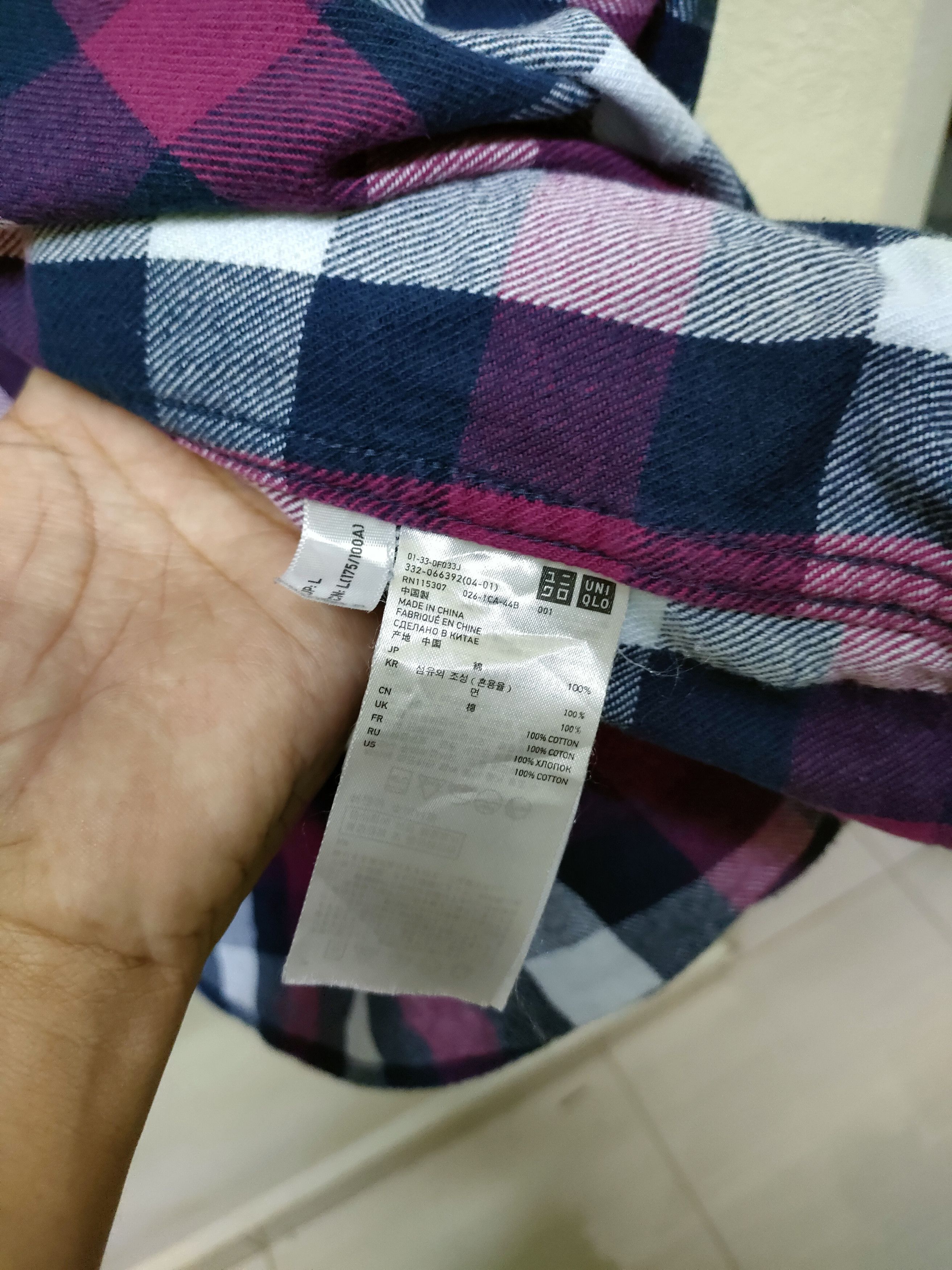 Flannel × Uniqlo × Vintage 💥 Best Offer💥 Uniqlo Flannel Single Pocket Size US L / EU 52-54 / 3 - 5 Thumbnail