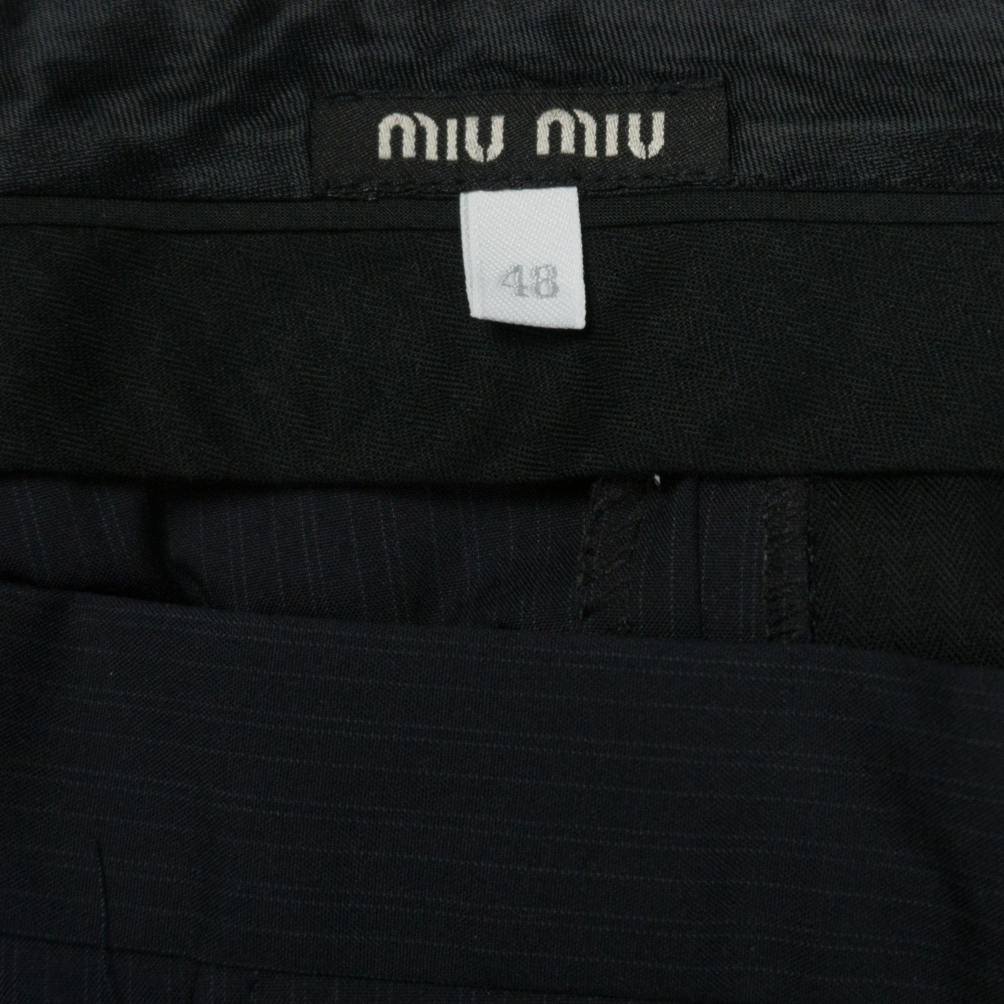 Miu Miu Miu Miu Early 2000s Pinstripe Pants Size US 32 / EU 48 - 3 Thumbnail