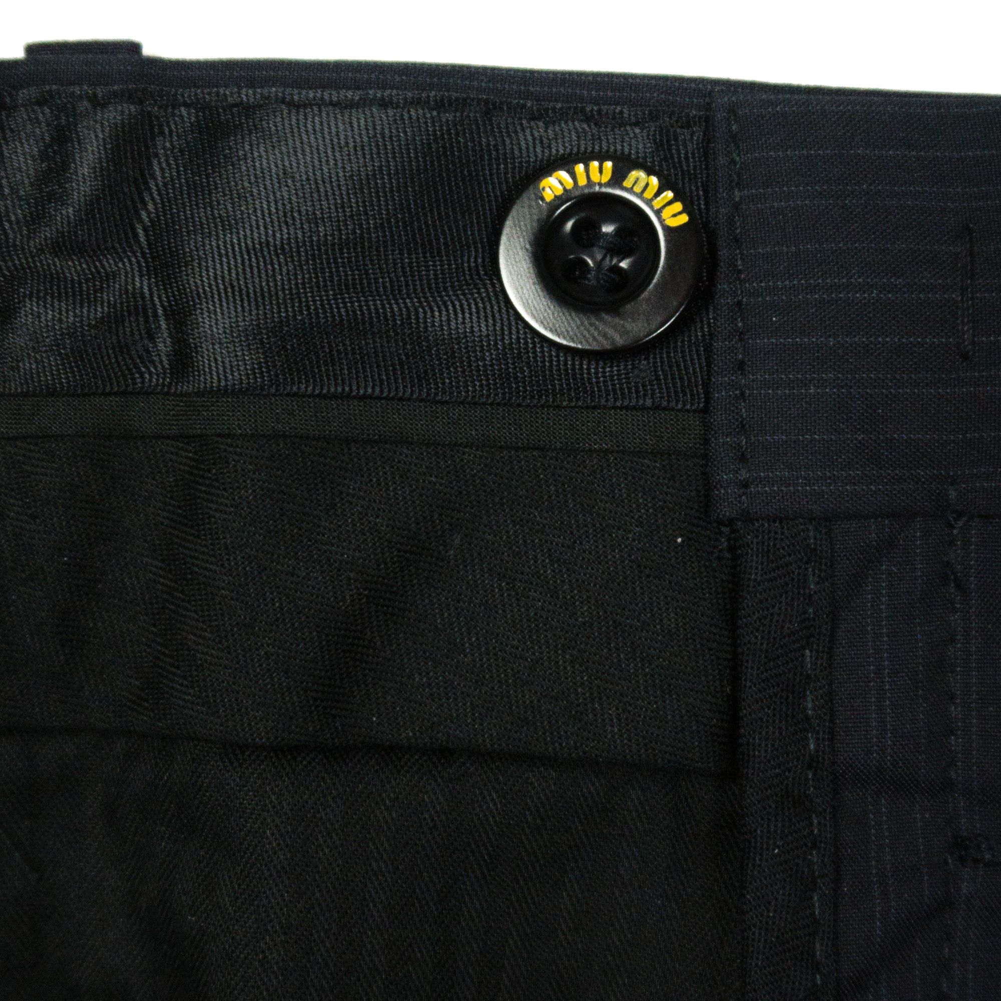 Miu Miu Miu Miu Early 2000s Pinstripe Pants Size US 32 / EU 48 - 2 Thumbnail