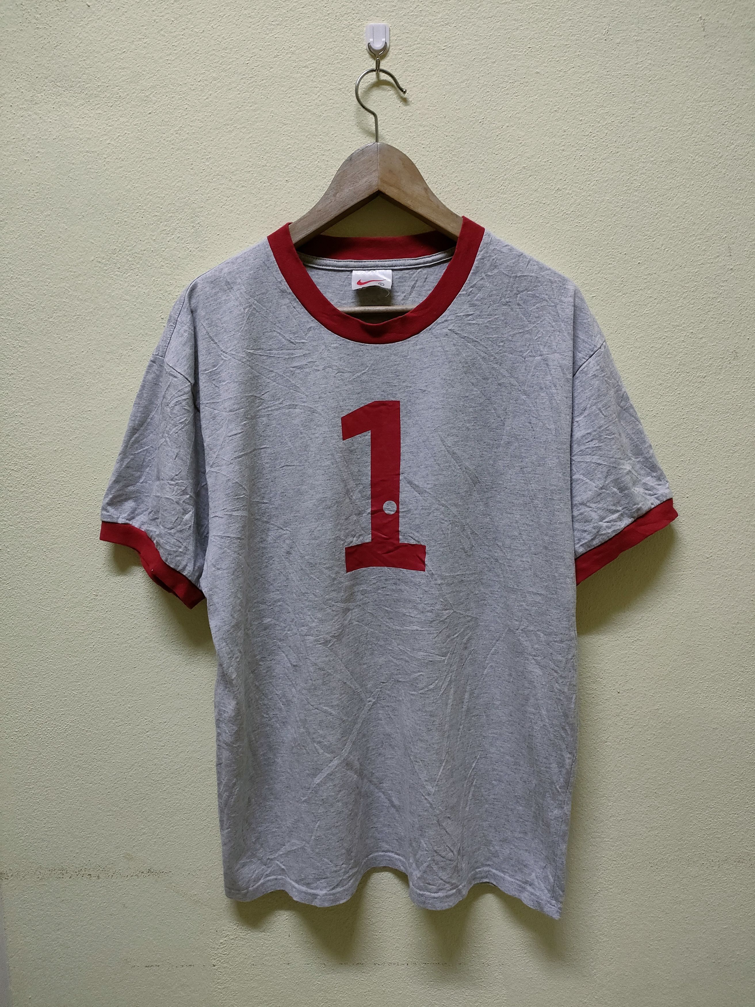 Nike × Vintage Vintage Nike Ringer No1 T-shirt Size US L / EU 52-54 / 3 - 1 Thumbnail