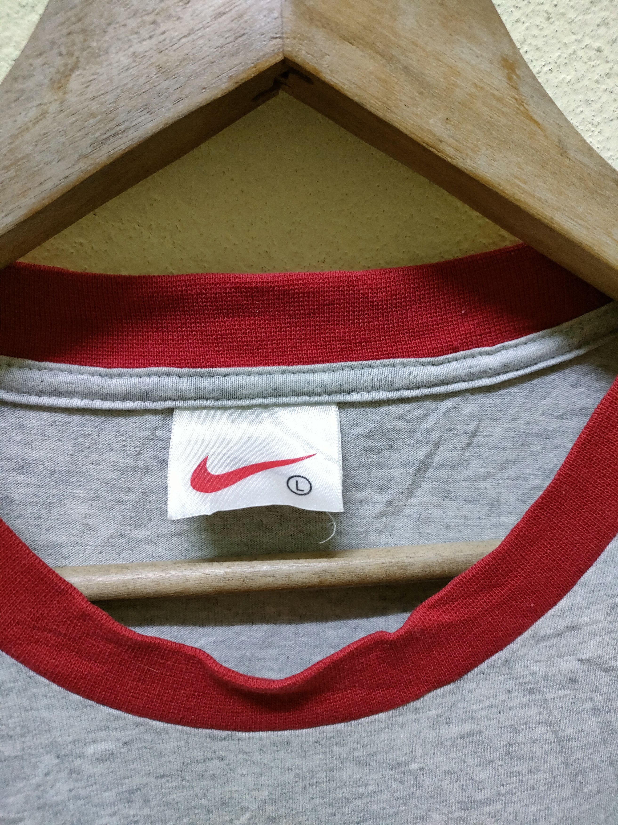 Nike × Vintage Vintage Nike Ringer No1 T-shirt Size US L / EU 52-54 / 3 - 6 Thumbnail