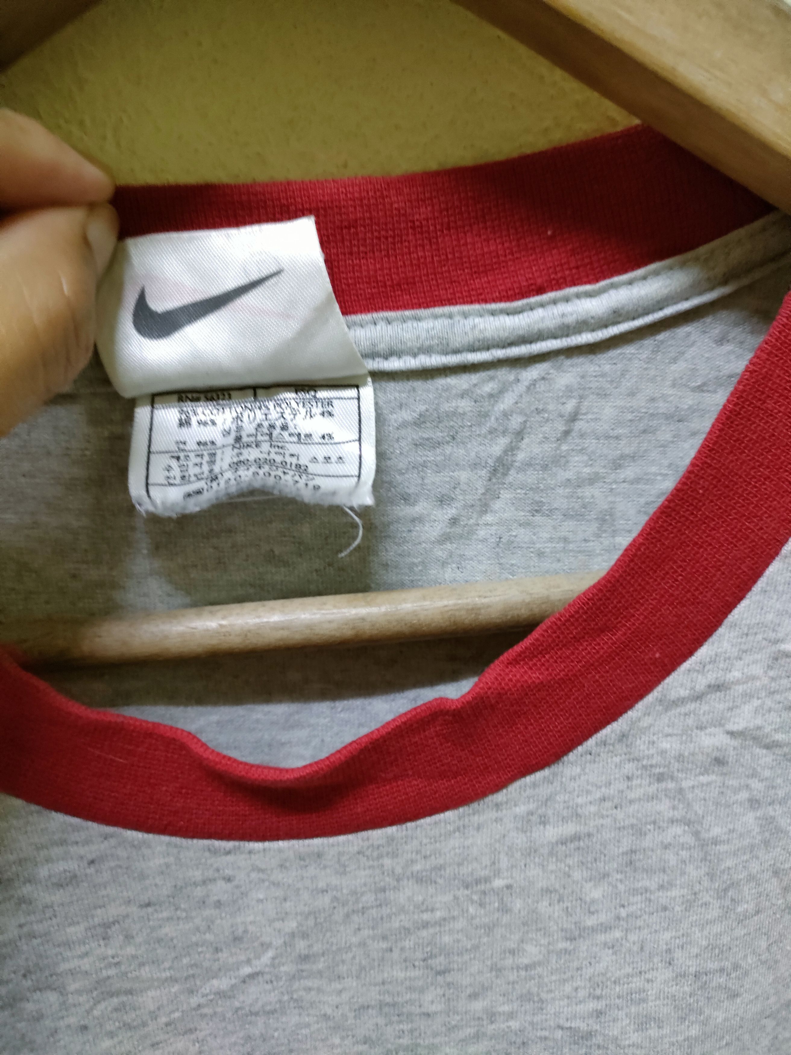 Nike × Vintage Vintage Nike Ringer No1 T-shirt Size US L / EU 52-54 / 3 - 5 Thumbnail