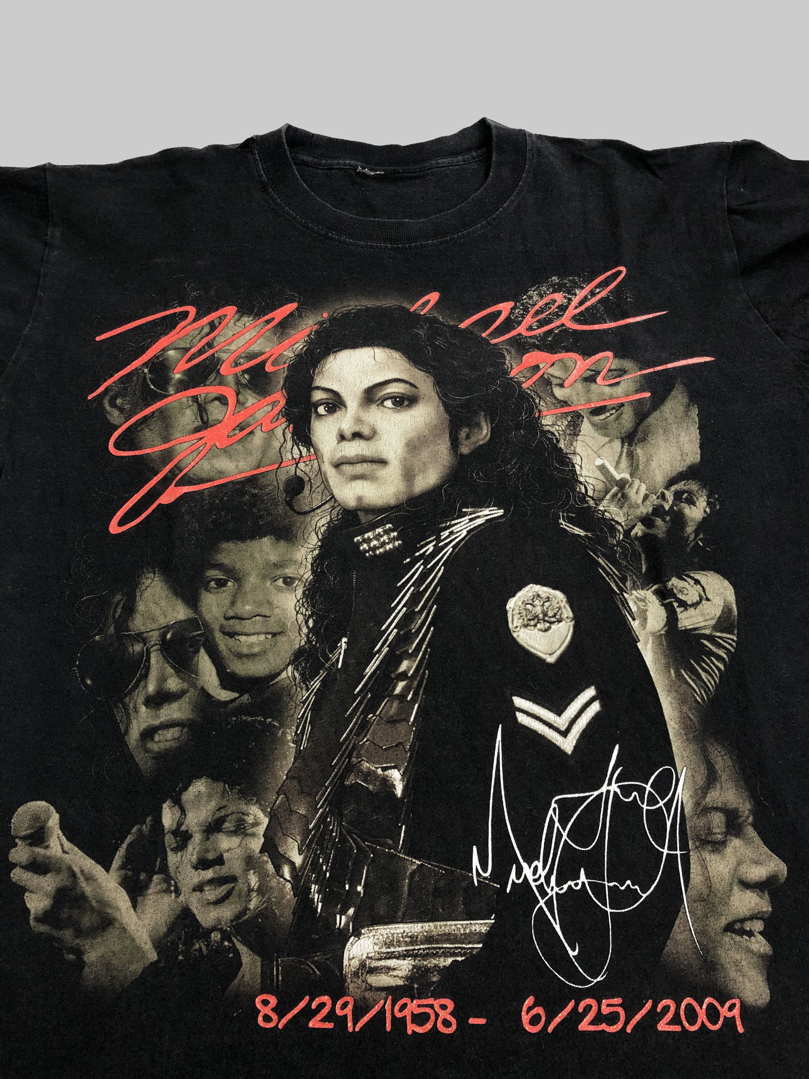 Band Tees Vintage Michael Jackson Memorial (Whitney Houston) Size US M / EU 48-50 / 2 - 3 Thumbnail