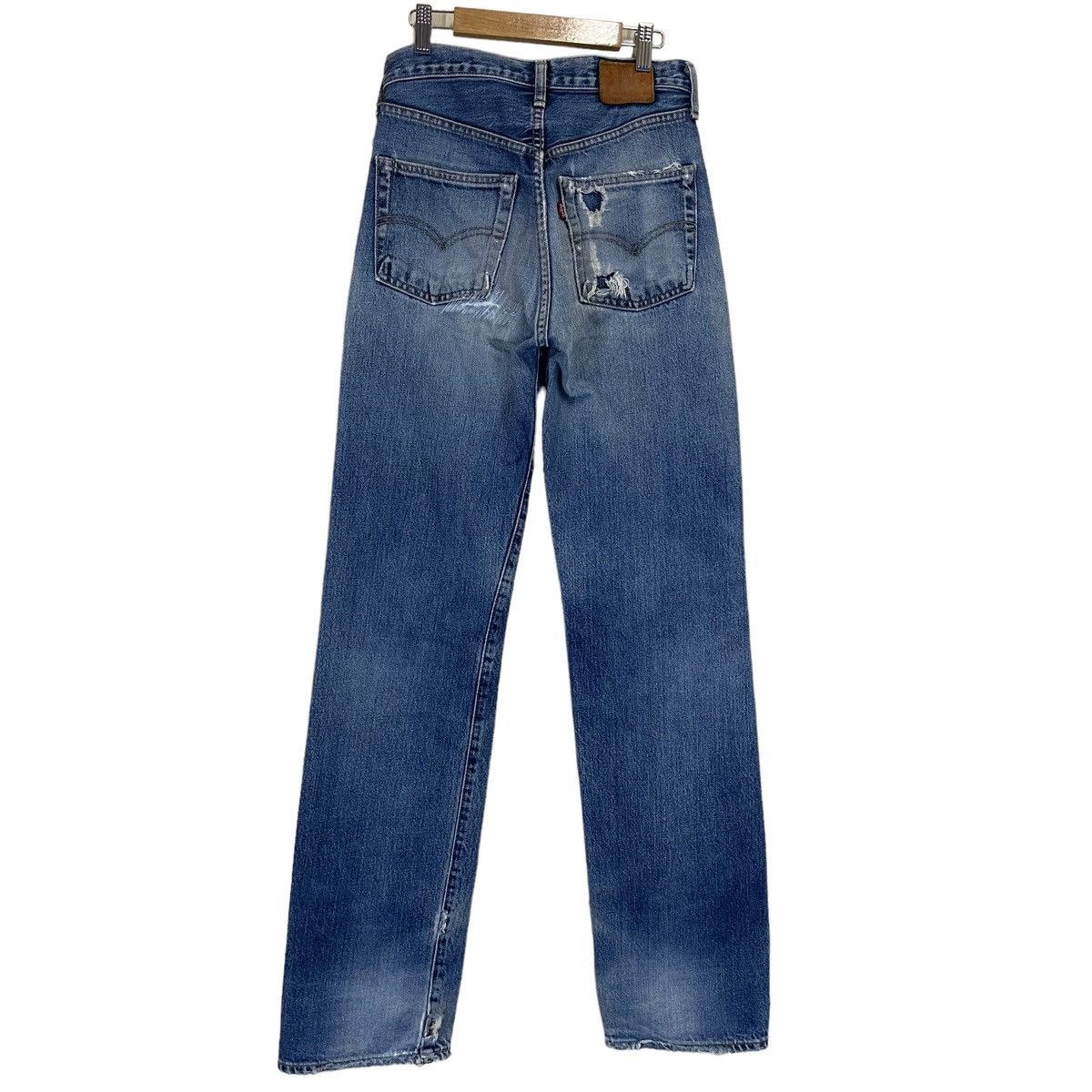 Levi's Vintage 90s Levis Big E Ripped Selvedge Jeans 26x33.5 Size US 26 / EU 42 - 9 Thumbnail