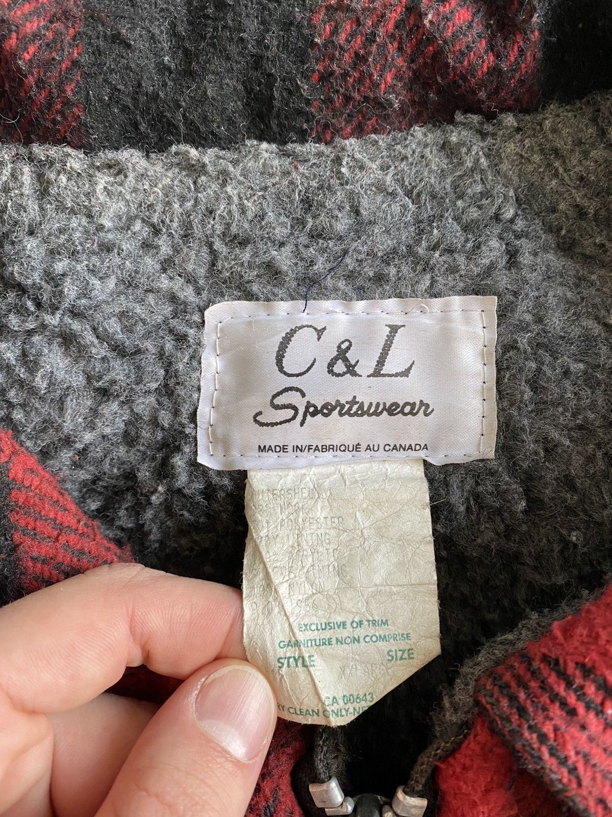 Flannel × Vintage Vintage C&L Sportswear Black and Red Wool Flannel Jacket XXL Size US XXL / EU 58 / 5 - 7 Thumbnail