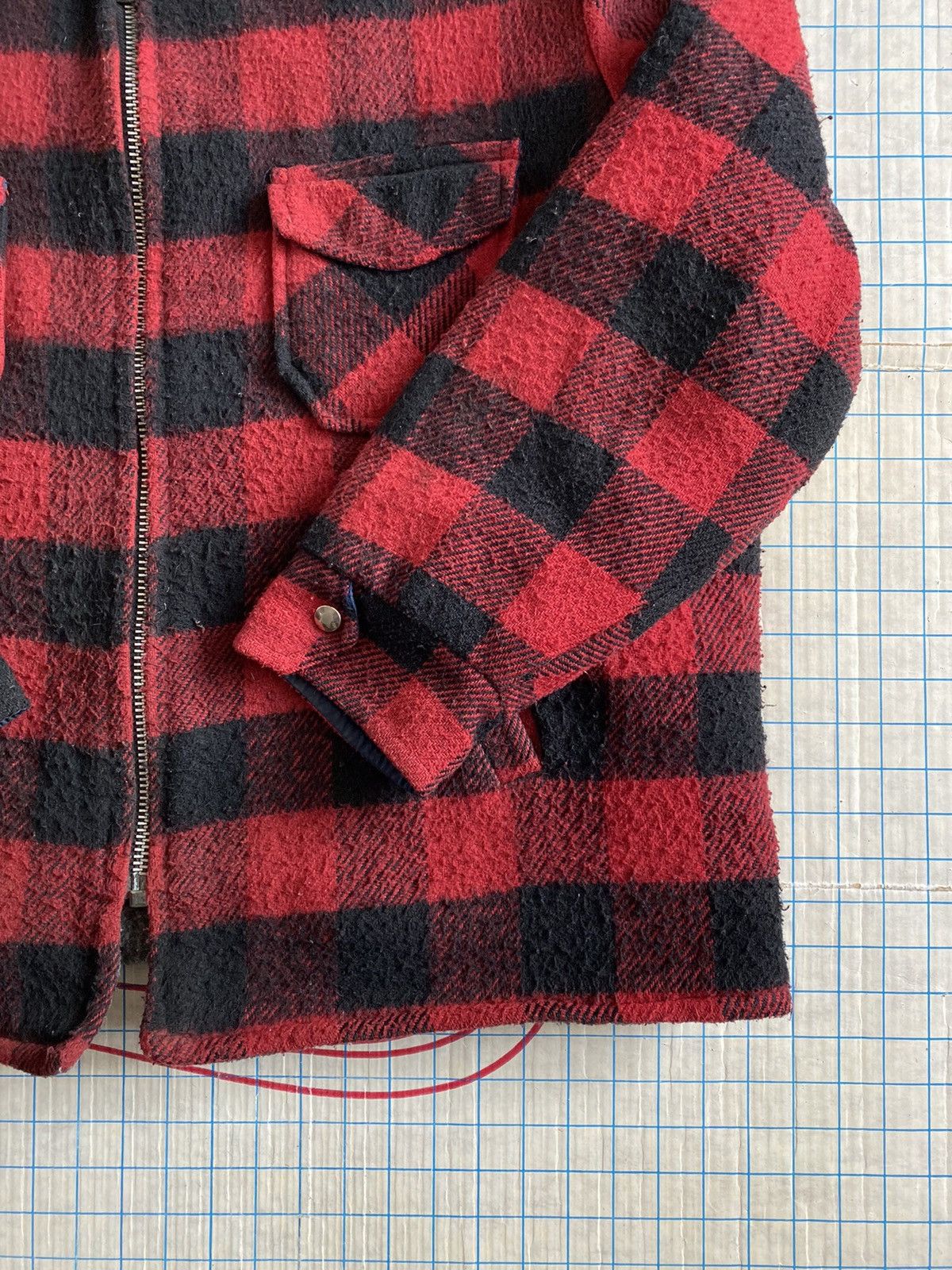 Flannel × Vintage Vintage C&L Sportswear Black and Red Wool Flannel Jacket XXL Size US XXL / EU 58 / 5 - 4 Thumbnail