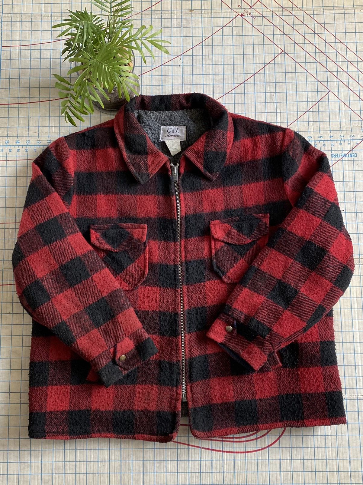 Flannel × Vintage Vintage C&L Sportswear Black and Red Wool Flannel Jacket XXL Size US XXL / EU 58 / 5 - 1 Thumbnail