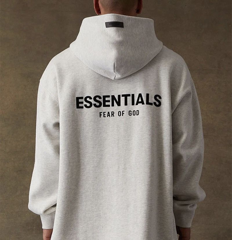 cheap in stock Essentials Light Oatmeal Relaxed Hoodie