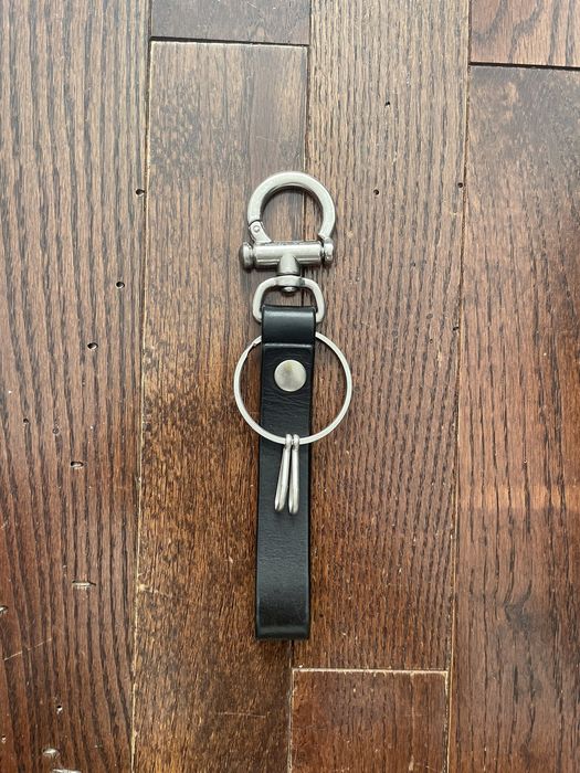 Hender Scheme Hender Scheme Leather Key Flock Keychain Black | Grailed