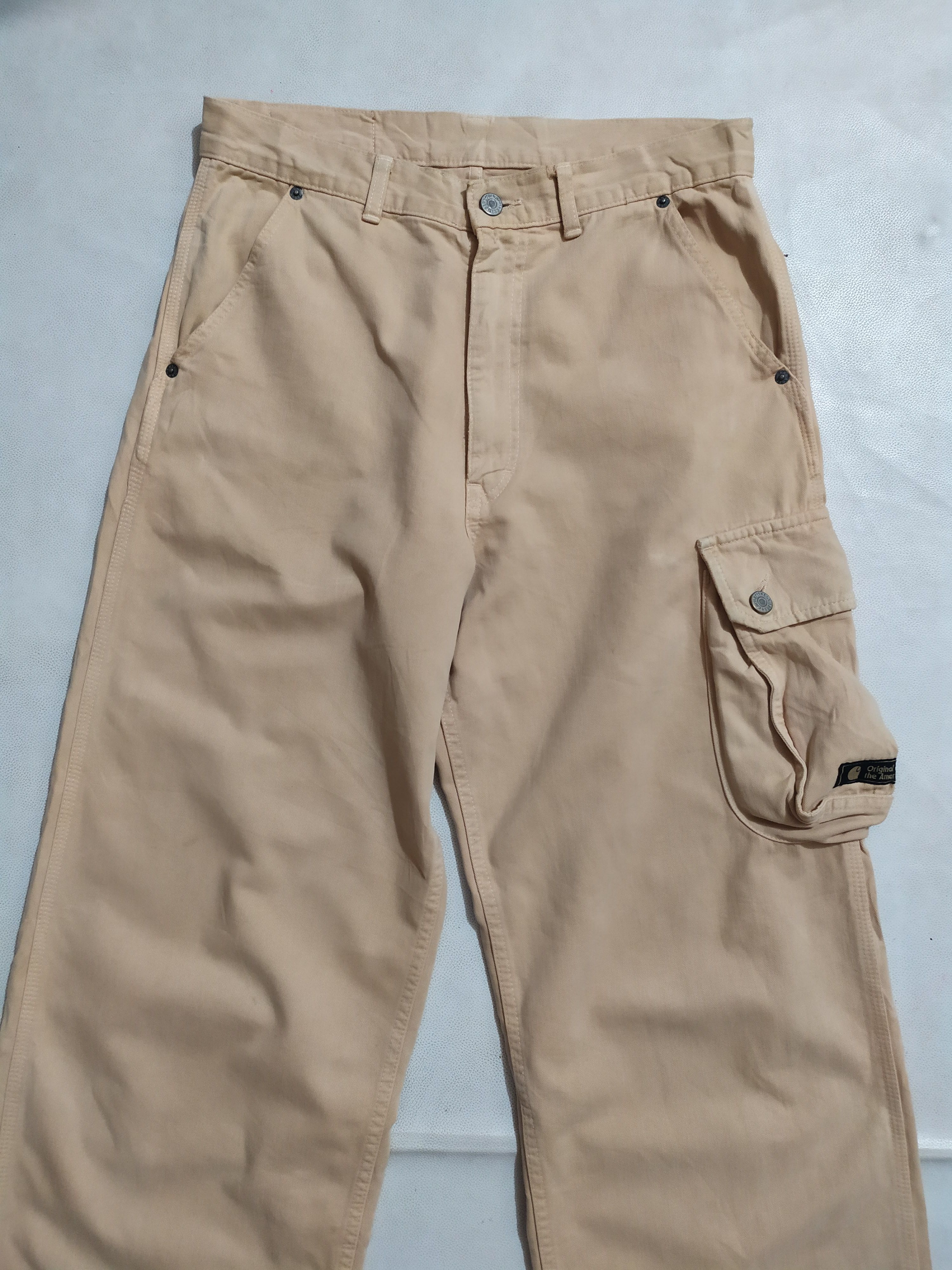 Carhartt × Vintage 🔥Carhartt Cargo Pants No Hem Size US 32 / EU 48 - 2 Thumbnail