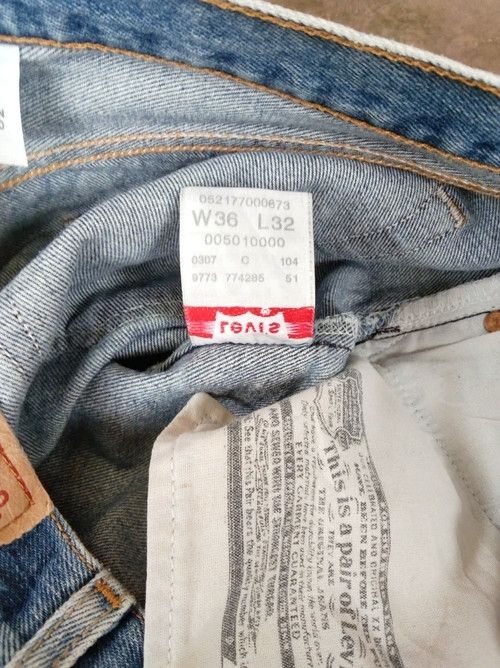 Levi's × Vintage Vintage Levis 501 xx Released Hem Distressed Jeans 34x30 Size US 34 / EU 50 - 11 Thumbnail