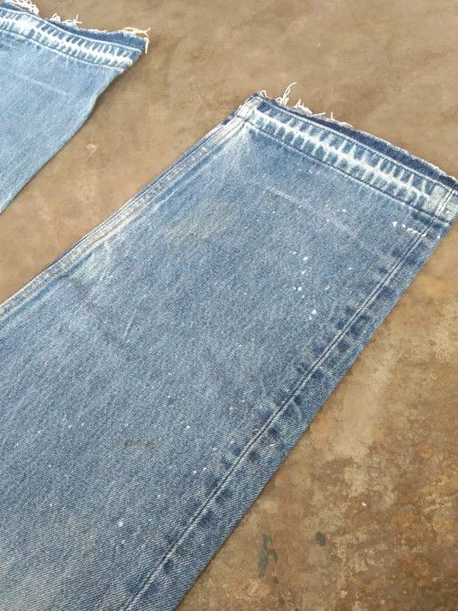 Levi's × Vintage Vintage Levis 501 xx Released Hem Distressed Jeans 34x30 Size US 34 / EU 50 - 6 Thumbnail