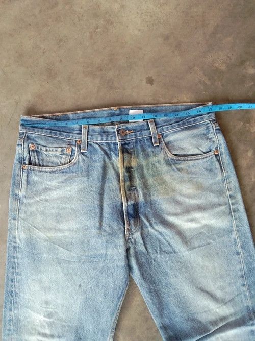 Levi's × Vintage Vintage Levis 501 xx Released Hem Distressed Jeans 34x30 Size US 34 / EU 50 - 8 Thumbnail