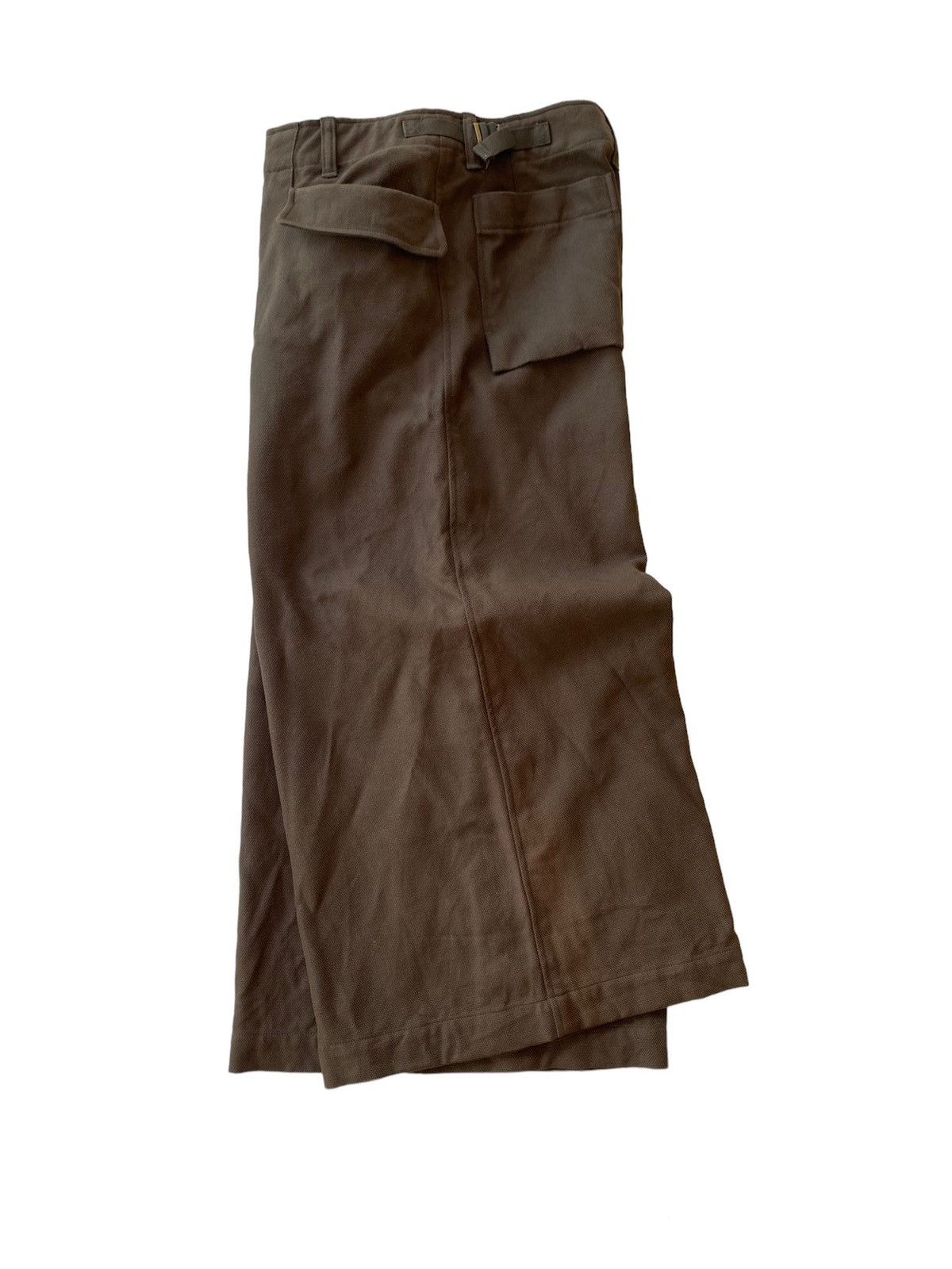 Issey Miyake Vintage 80s Plantation Wide Leg Army Style Pants Size 29" - 4 Thumbnail