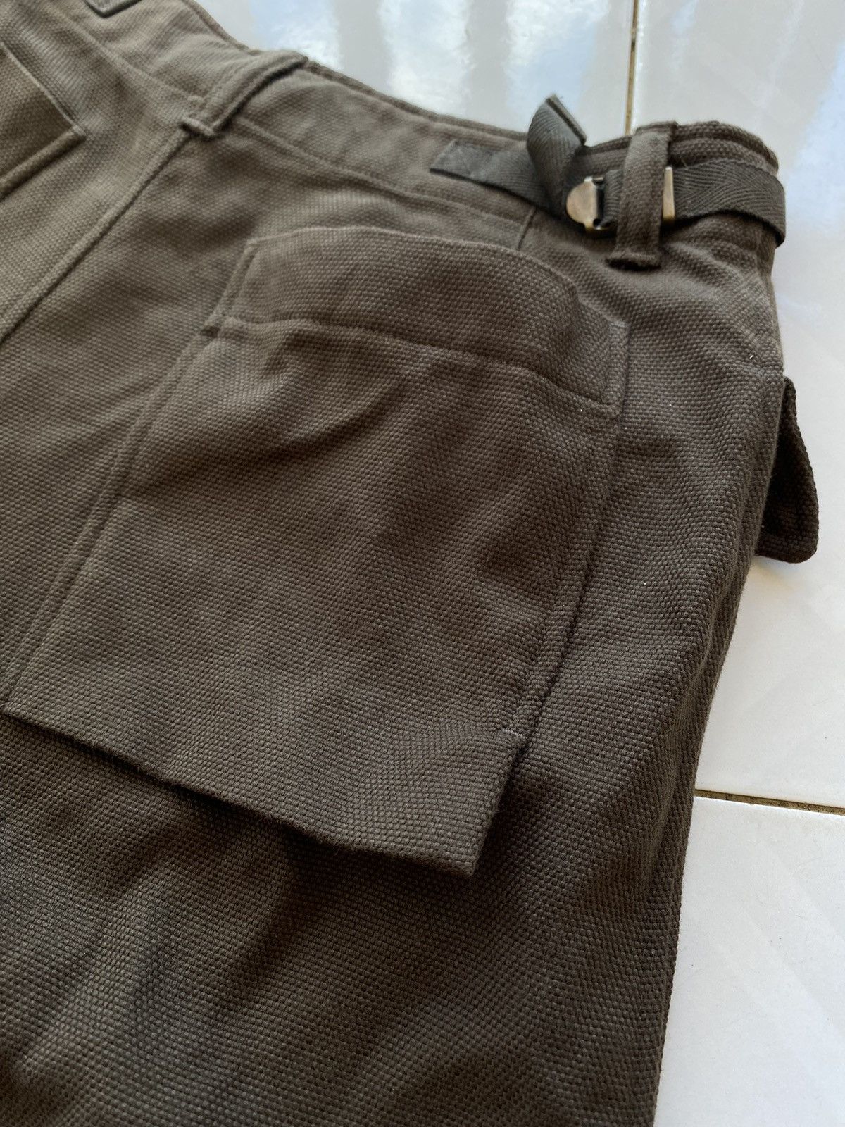Issey Miyake Vintage 80s Plantation Wide Leg Army Style Pants Size 29" - 8 Thumbnail