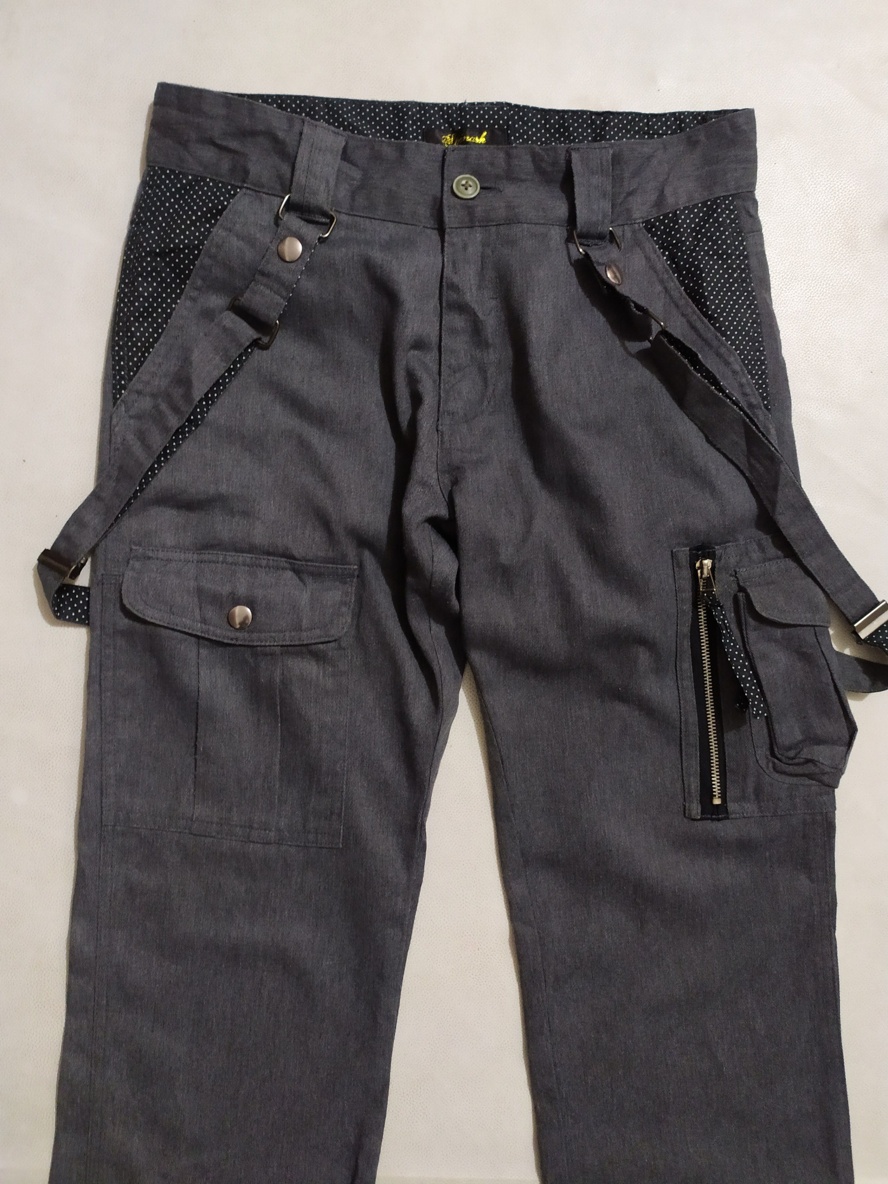 Japanese Brand 🔥Spinash Japan Cargo Multipocket Pants Detachable Suspender Size US 30 / EU 46 - 2 Thumbnail