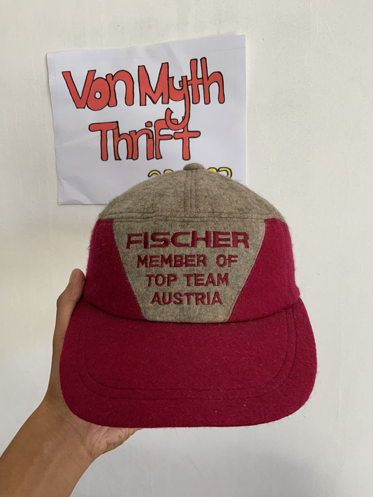 Hat Club Vintage Fischer Top Team Wool Ski Hat Size ONE SIZE - 5 Thumbnail
