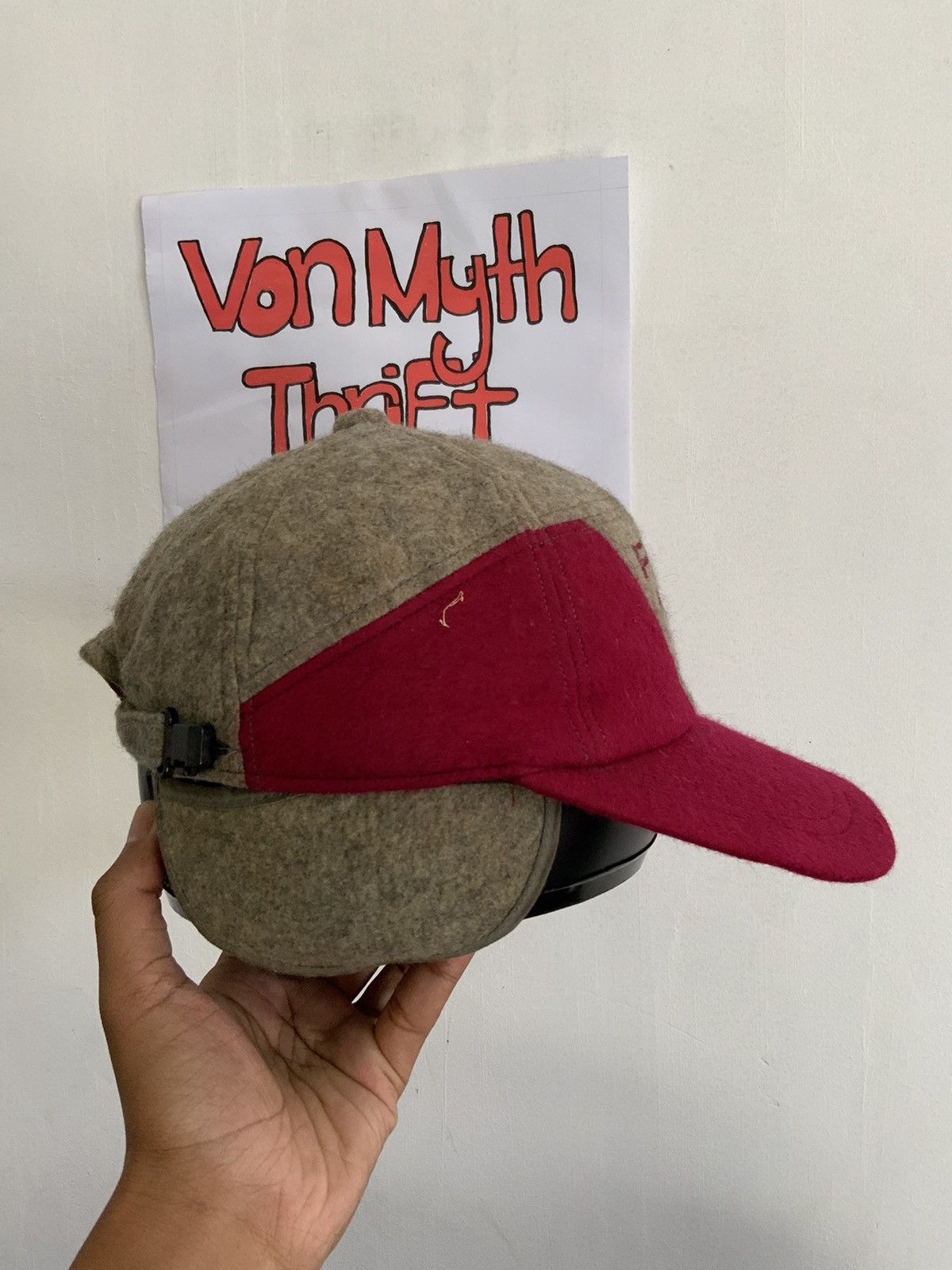 Hat Club Vintage Fischer Top Team Wool Ski Hat Size ONE SIZE - 4 Thumbnail