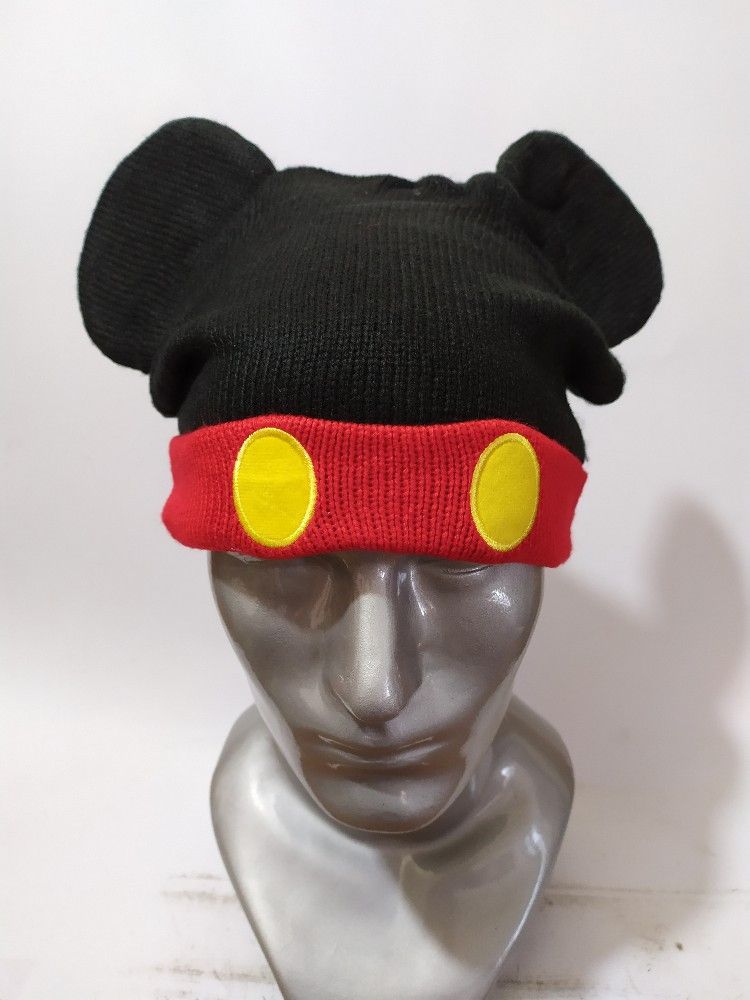 image of Disney Bunny Mickey Beanie in Red/Yellow/Black, Men's