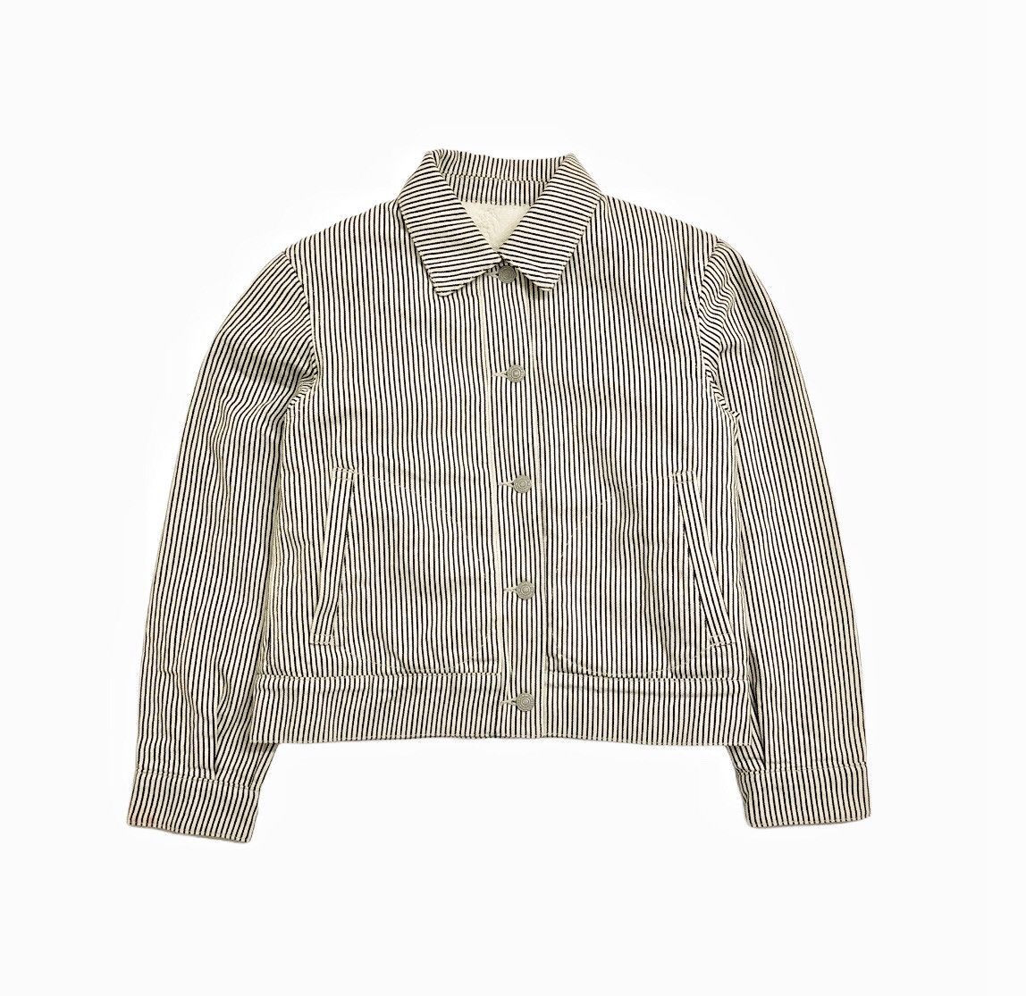 GU × Kim Jones 🔥Collab🔥Kim Jones x GU Sherpa Hickory Trucker Denim Size US S / EU 44-46 / 1 - 1 Thumbnail