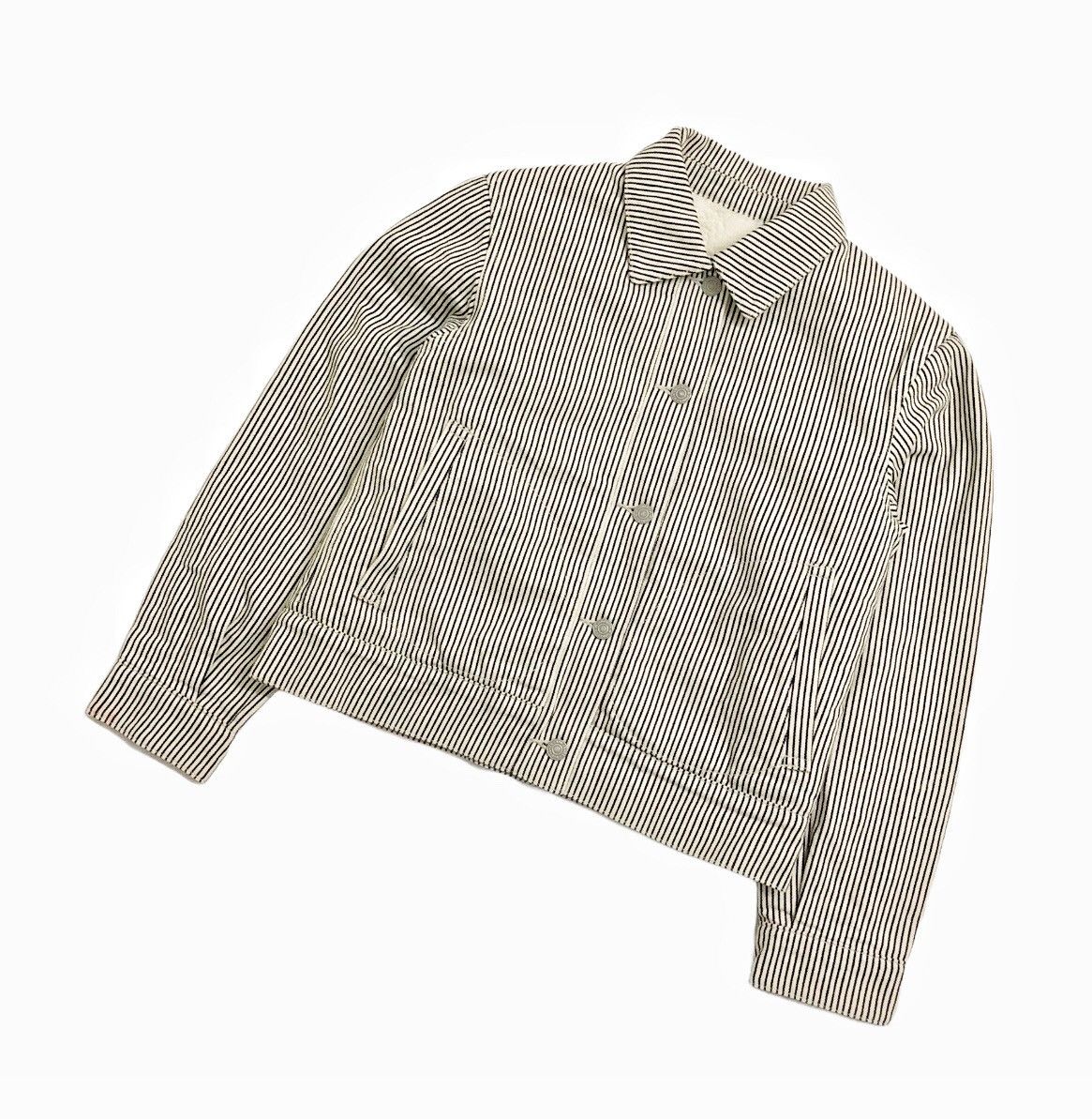 GU × Kim Jones 🔥Collab🔥Kim Jones x GU Sherpa Hickory Trucker Denim Size US S / EU 44-46 / 1 - 2 Thumbnail