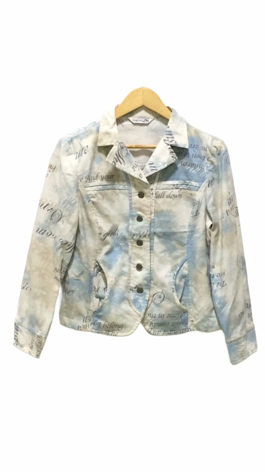 Longchamp Longchamp Denim Jacket Pop Art Design Size Armpit 19"x22" Size US S / EU 44-46 / 1 - 1 Thumbnail