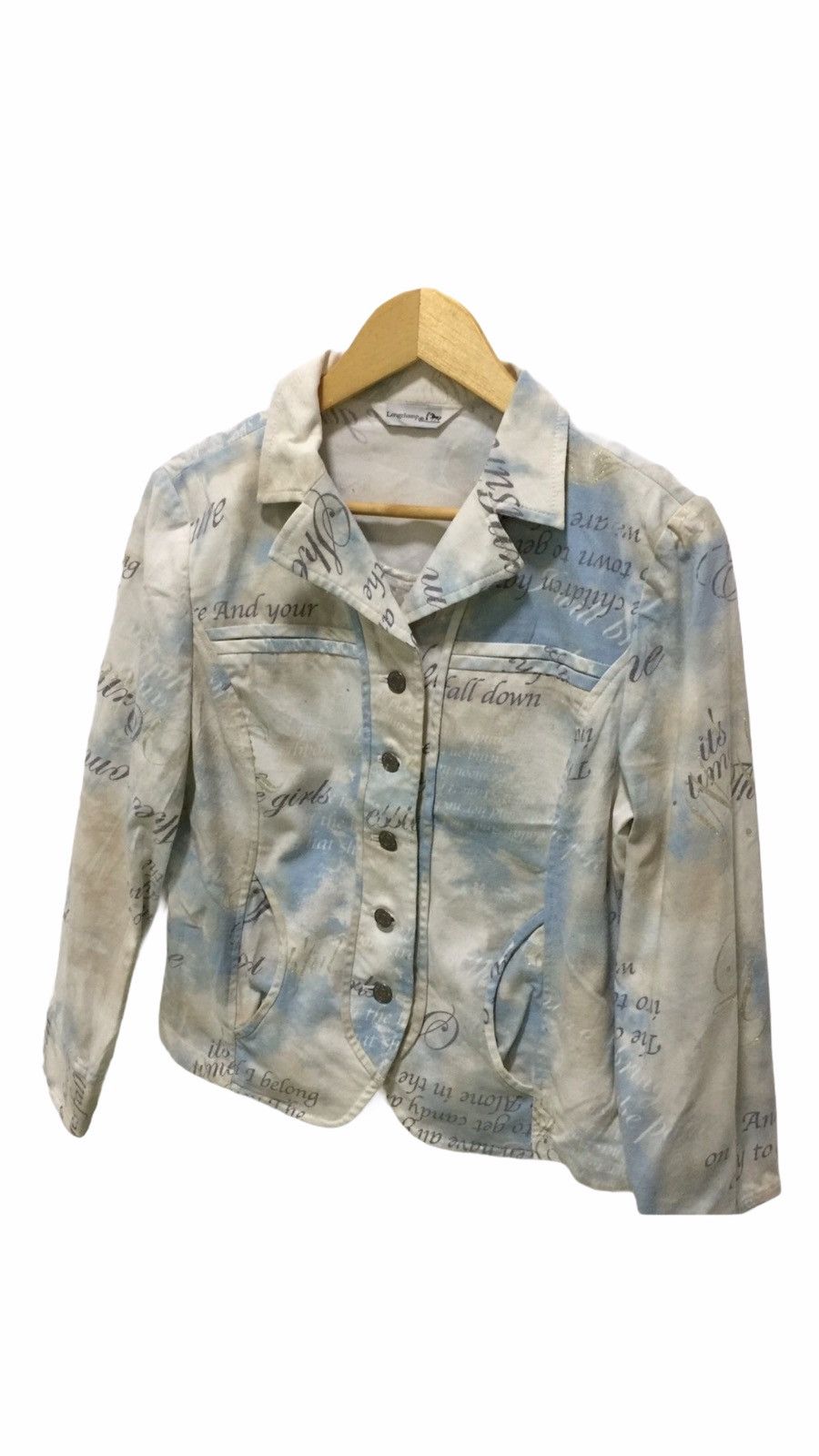 Longchamp Longchamp Denim Jacket Pop Art Design Size Armpit 19"x22" Size US S / EU 44-46 / 1 - 2 Thumbnail