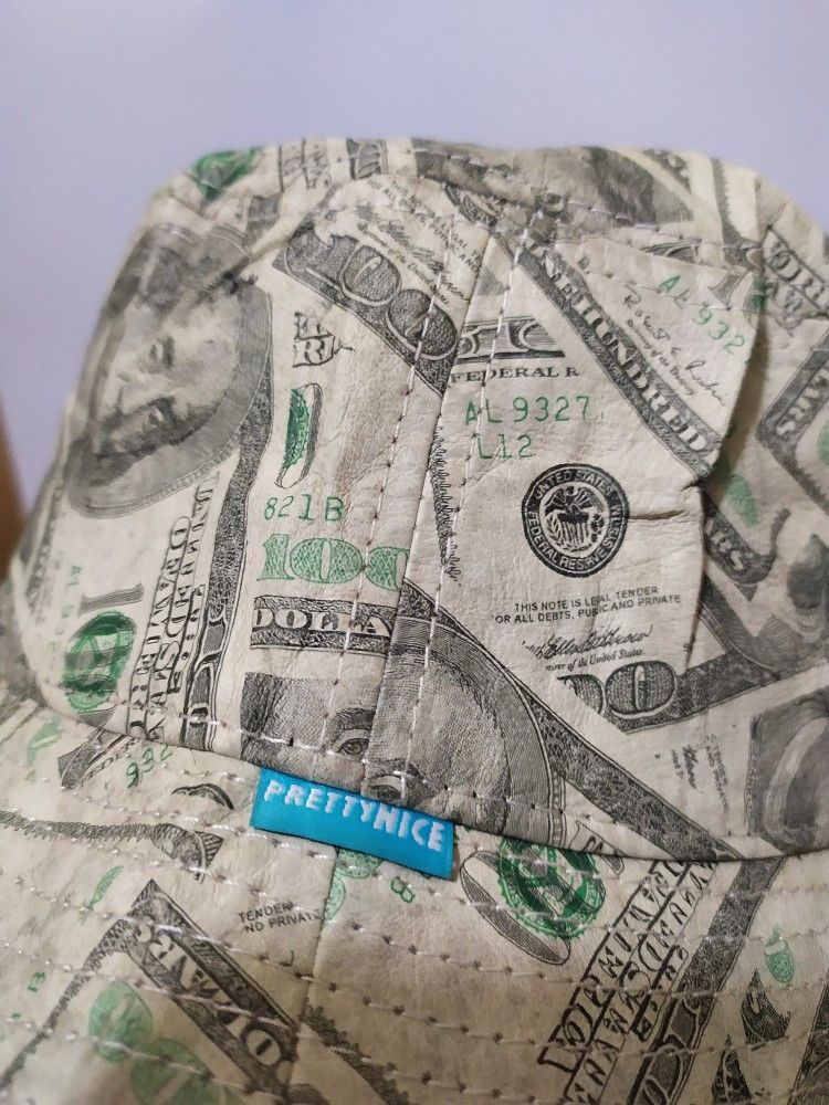 Japanese Brand 🔥Pretty Nice Fullprint 100 Dollar Bucket hats Size ONE SIZE - 6 Thumbnail