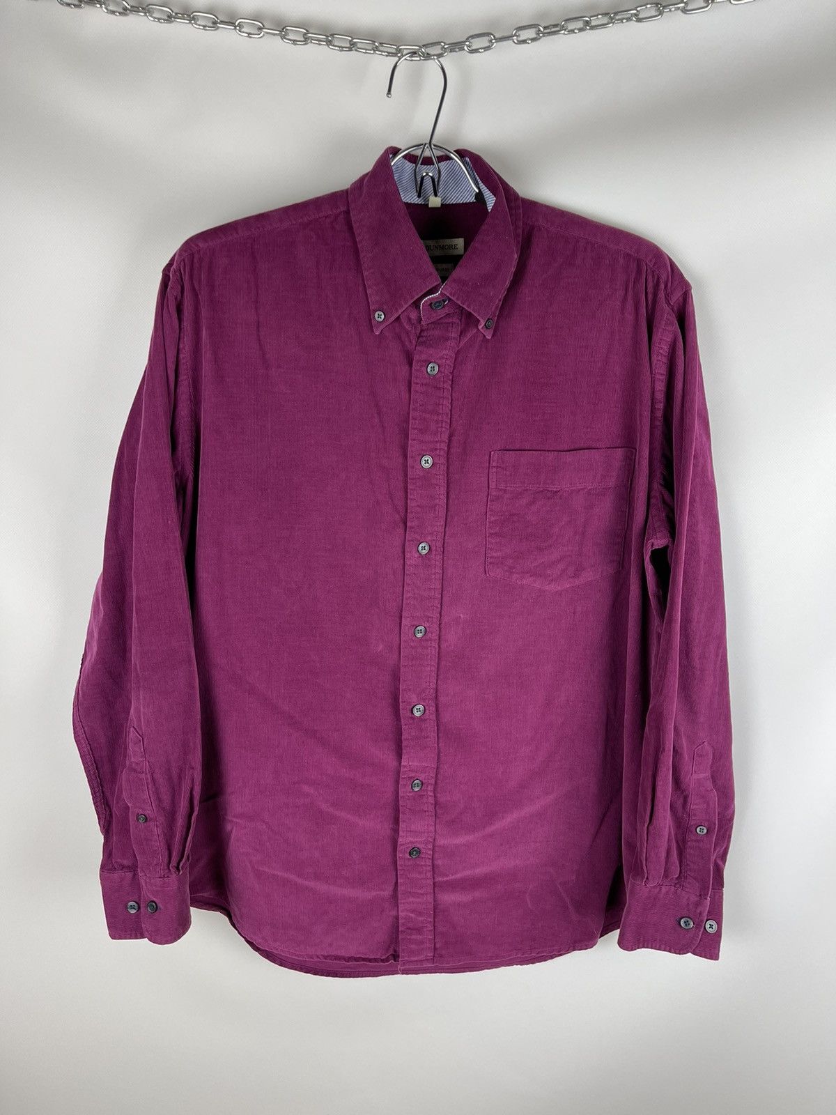Vintage A.W. Dunmore violet purple corduroy shirt travis Scott styl Size US M / EU 48-50 / 2 - 2 Thumbnail