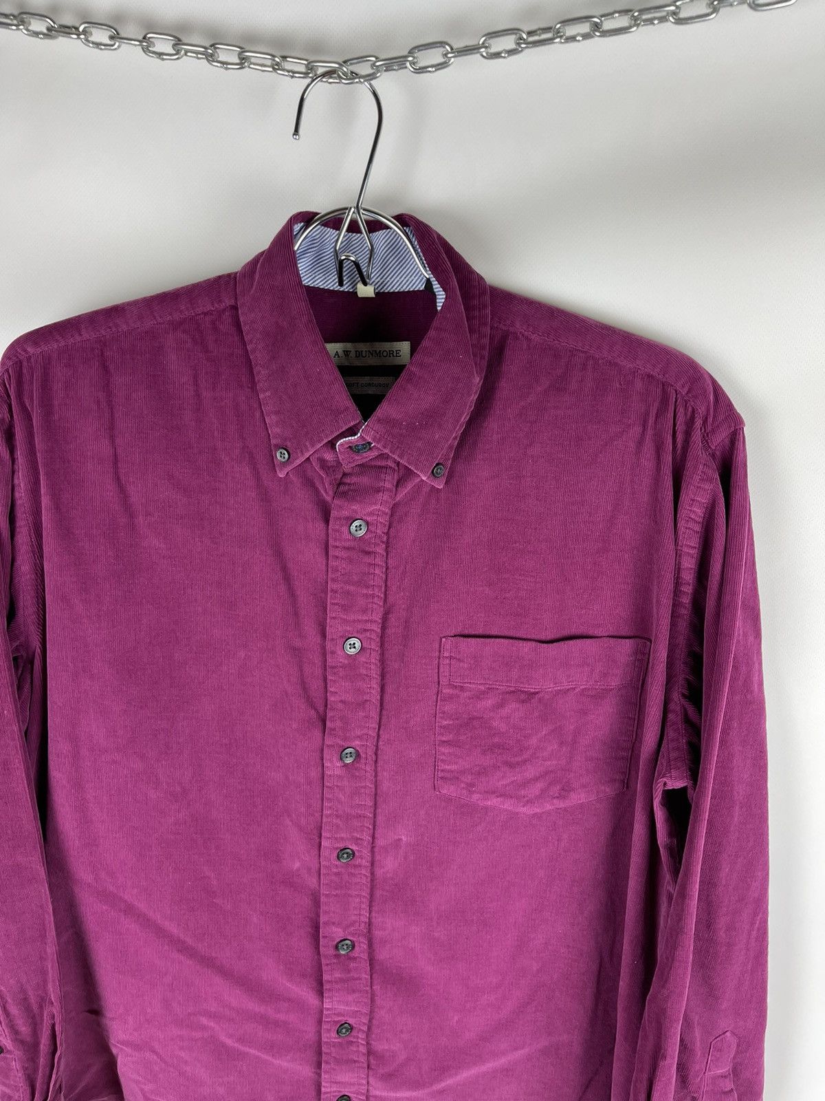Vintage A.W. Dunmore violet purple corduroy shirt travis Scott styl Size US M / EU 48-50 / 2 - 6 Thumbnail